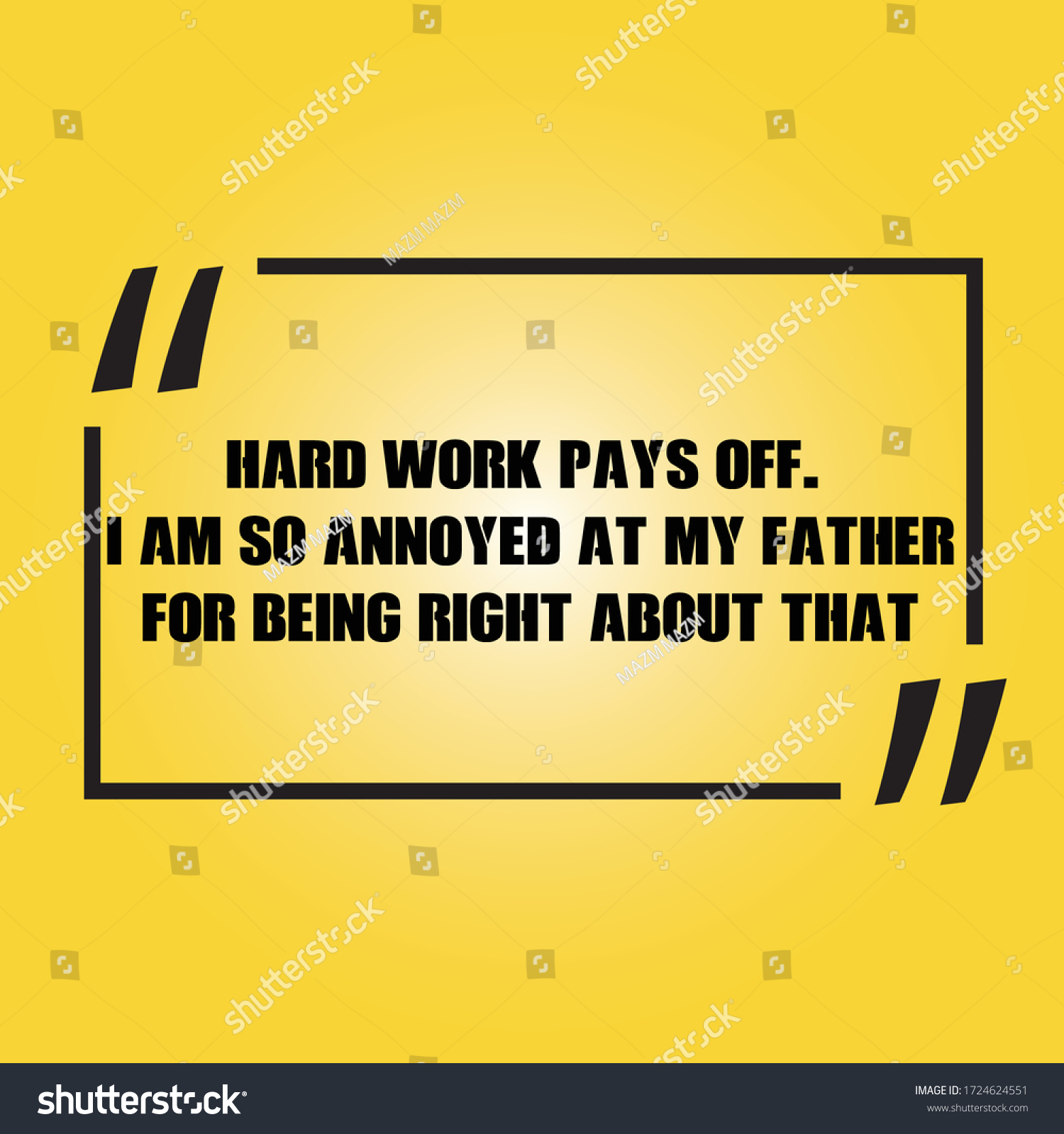 Motivation Quotes Hard Work Pays Off Stock Vector Royalty Free