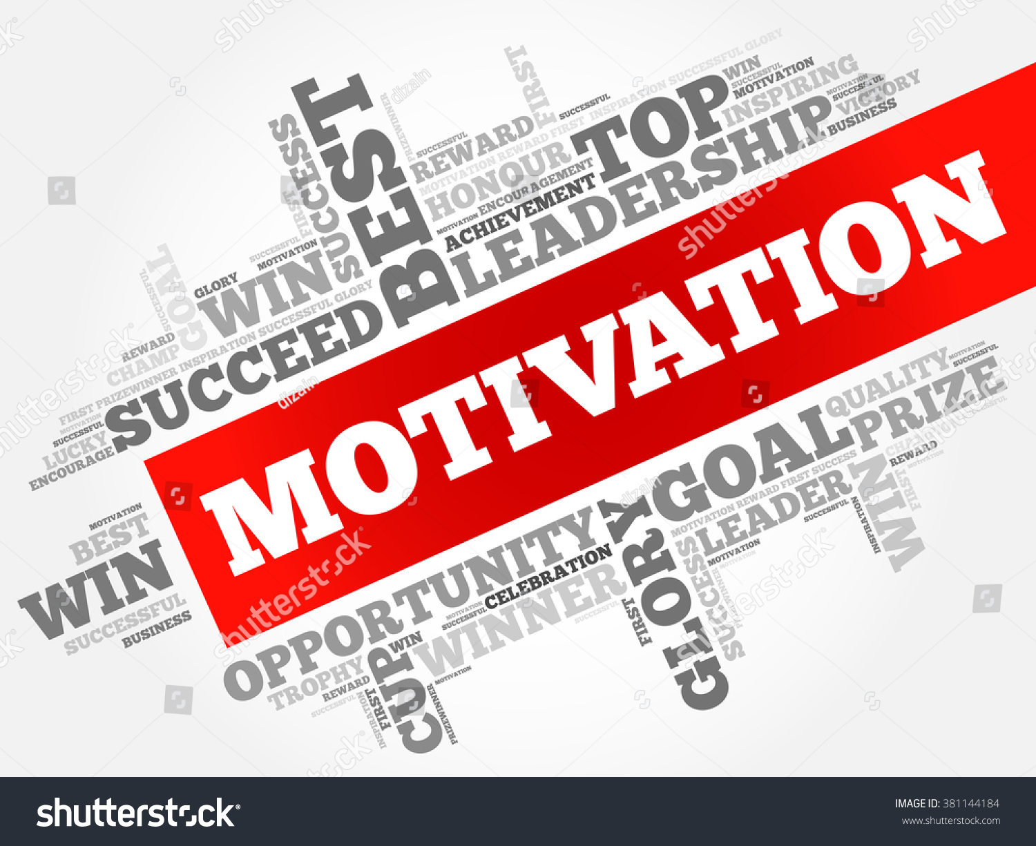 Motivation Word Cloud Business Concept Stock Vector (Royalty Free ...