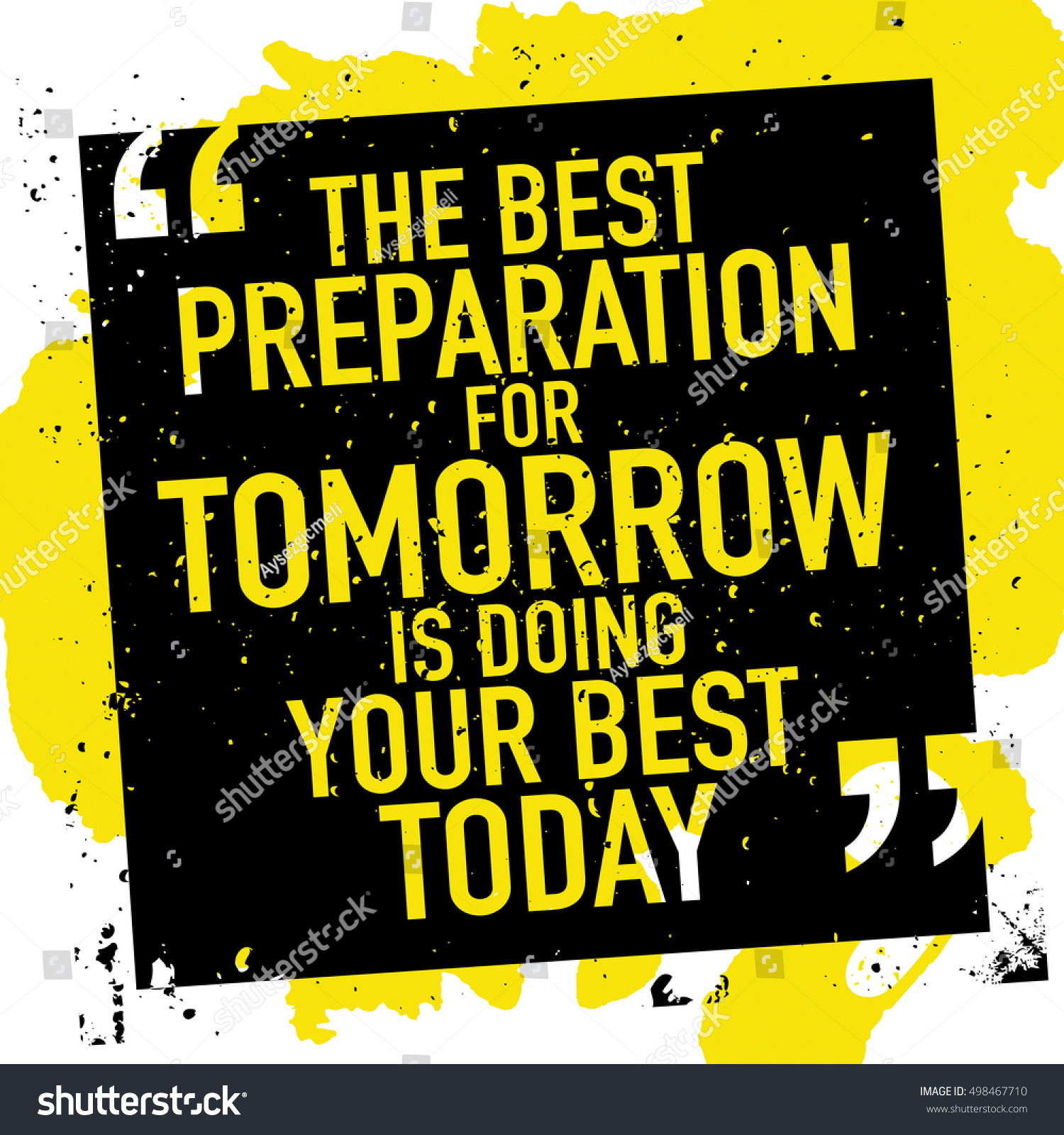 DIYthinker Quote The Best Preparation is Doing Your Best Today Desktop Photo Frame Picture Art Decoration Painting 6x8 inch 