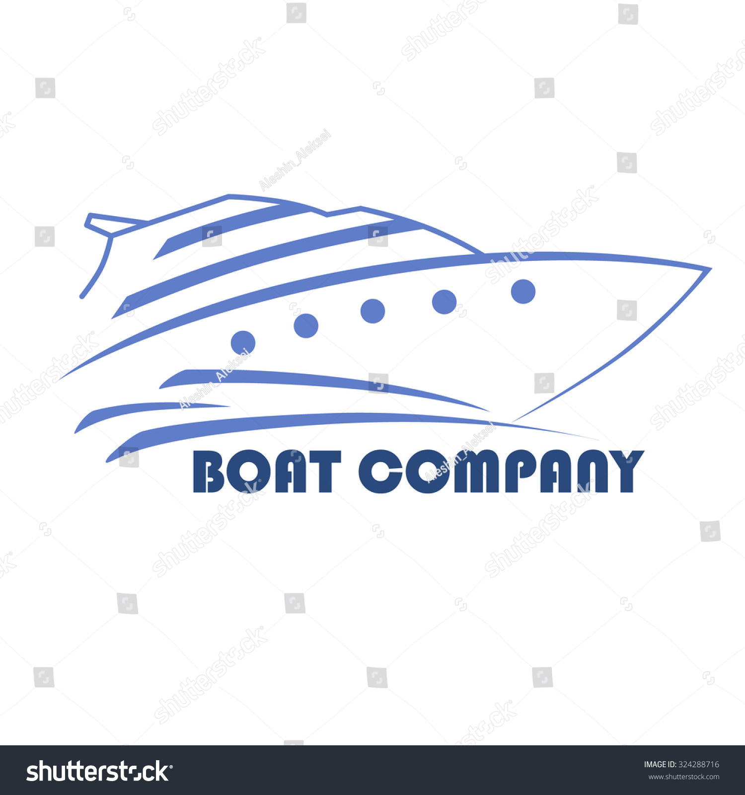 Motor Boat Yacht Ocean Yacht Can Stock Vector (royalty Free) 324288716 