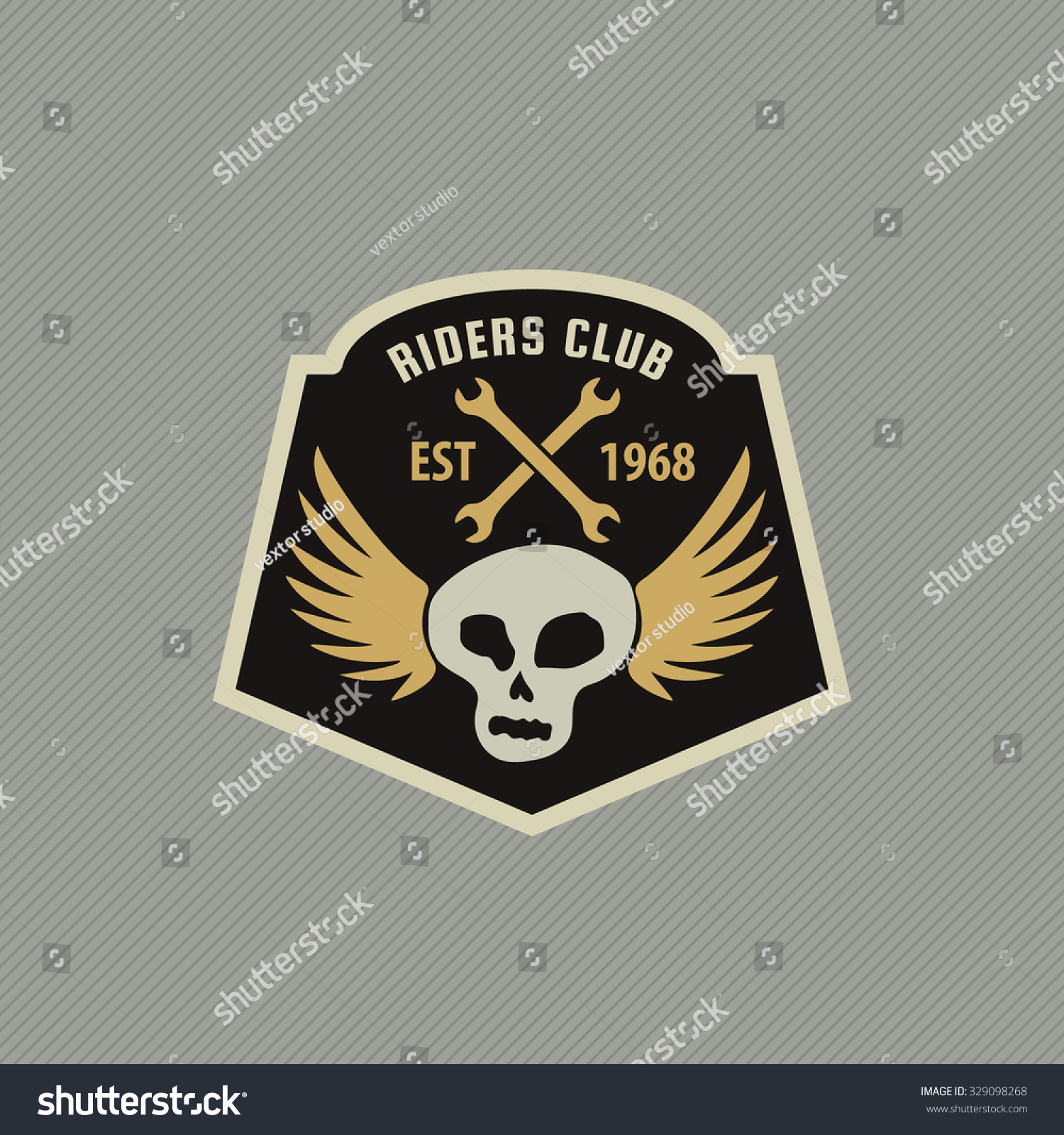  Motor  Racing Emblem Sticker  Vector  Illustration 