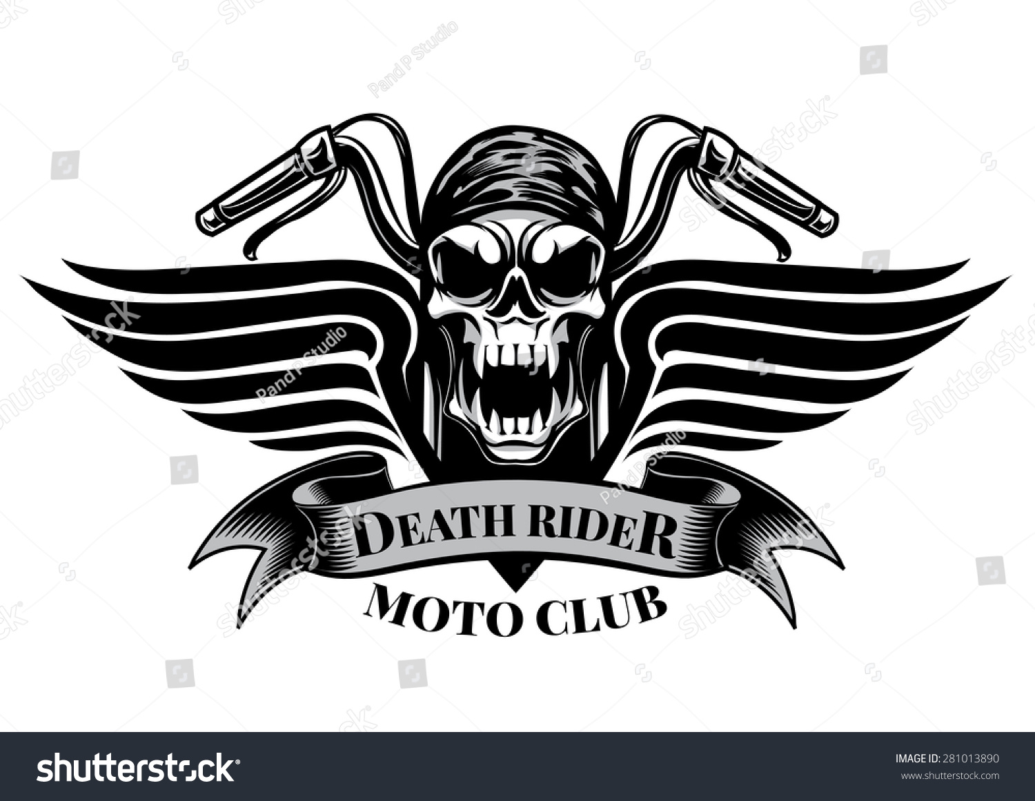  Motor  Racing Skullsgraphic Design Logo  Sticker  Stock 