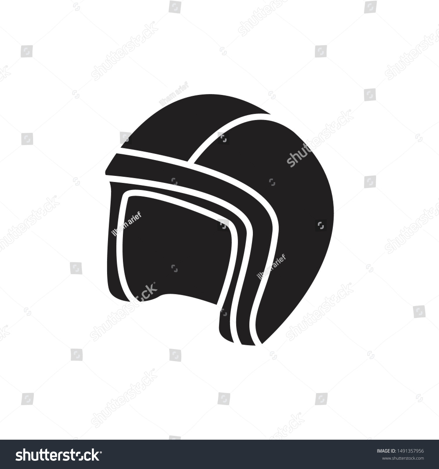 simple motorcycle helmet