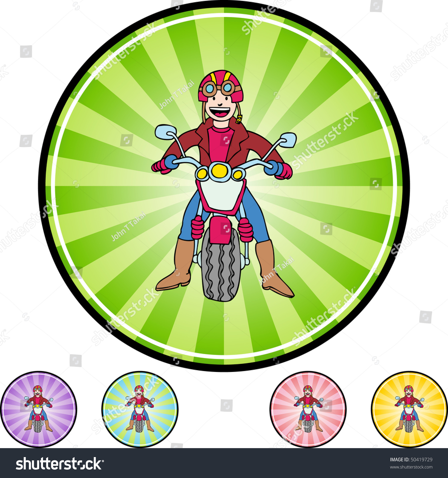 Motorcycle Rider Stock Vector (Royalty Free) 50419729 | Shutterstock