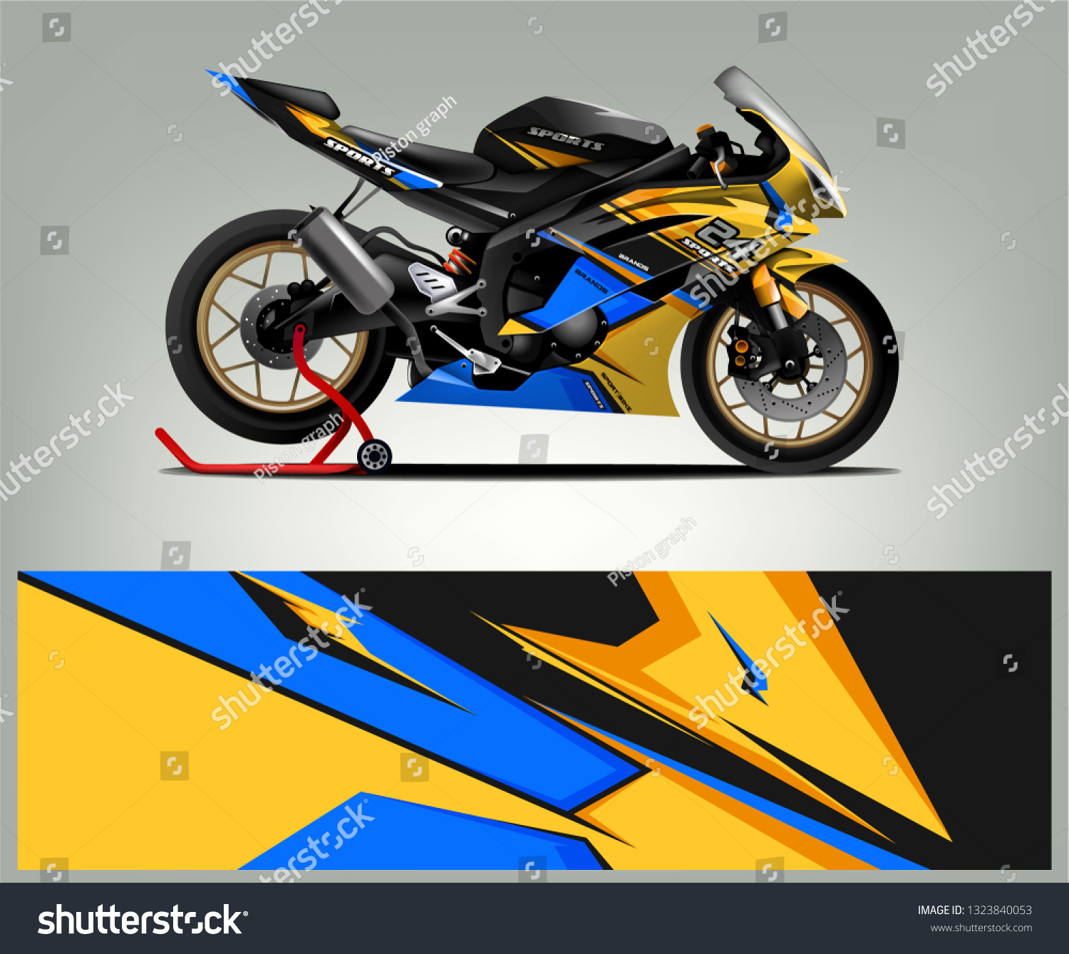 4x sticker decal car stripe motorcycle racing flag bike moto tuning algeria 