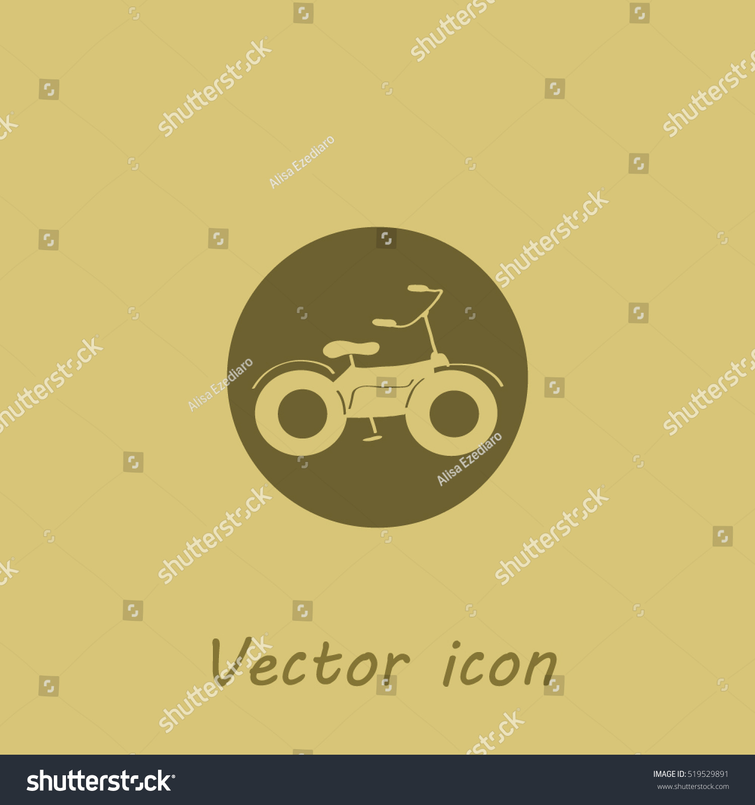 Motorcycle Vector Icon Stock Vector Royalty Free Shutterstock