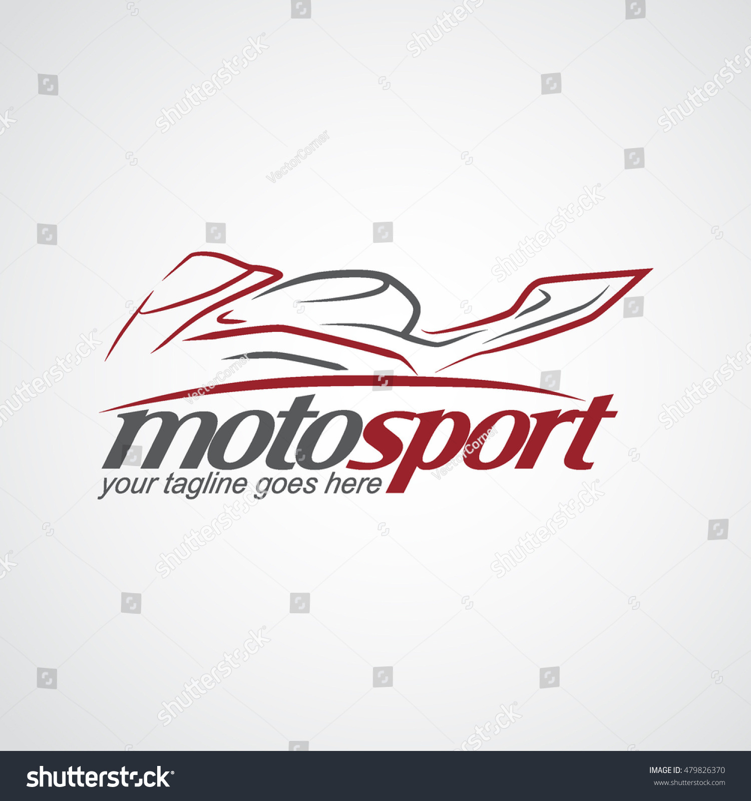 Motosport Logo Vector Illustration Stock Vector (Royalty Free) 479826370