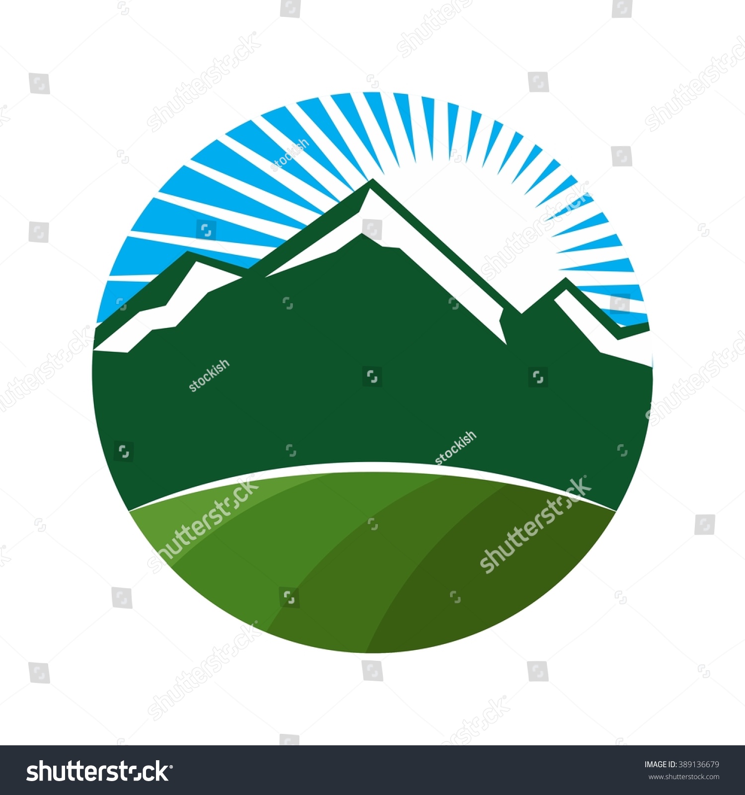 Mount Field Logo Vector Stock Vector (Royalty Free) 389136679 ...