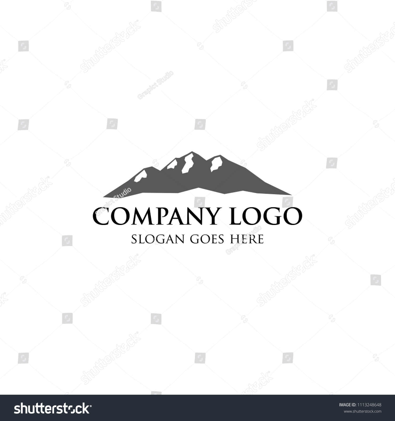 Mount Logo Design Concept Stock Vector (Royalty Free) 1113248648