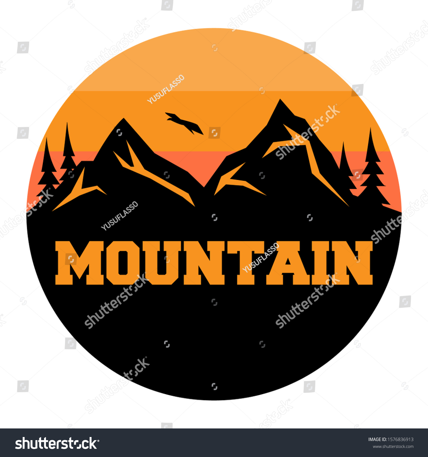 Mountain Adventure Logo Vectorlogo Nature Lovers Stock Vector (Royalty ...