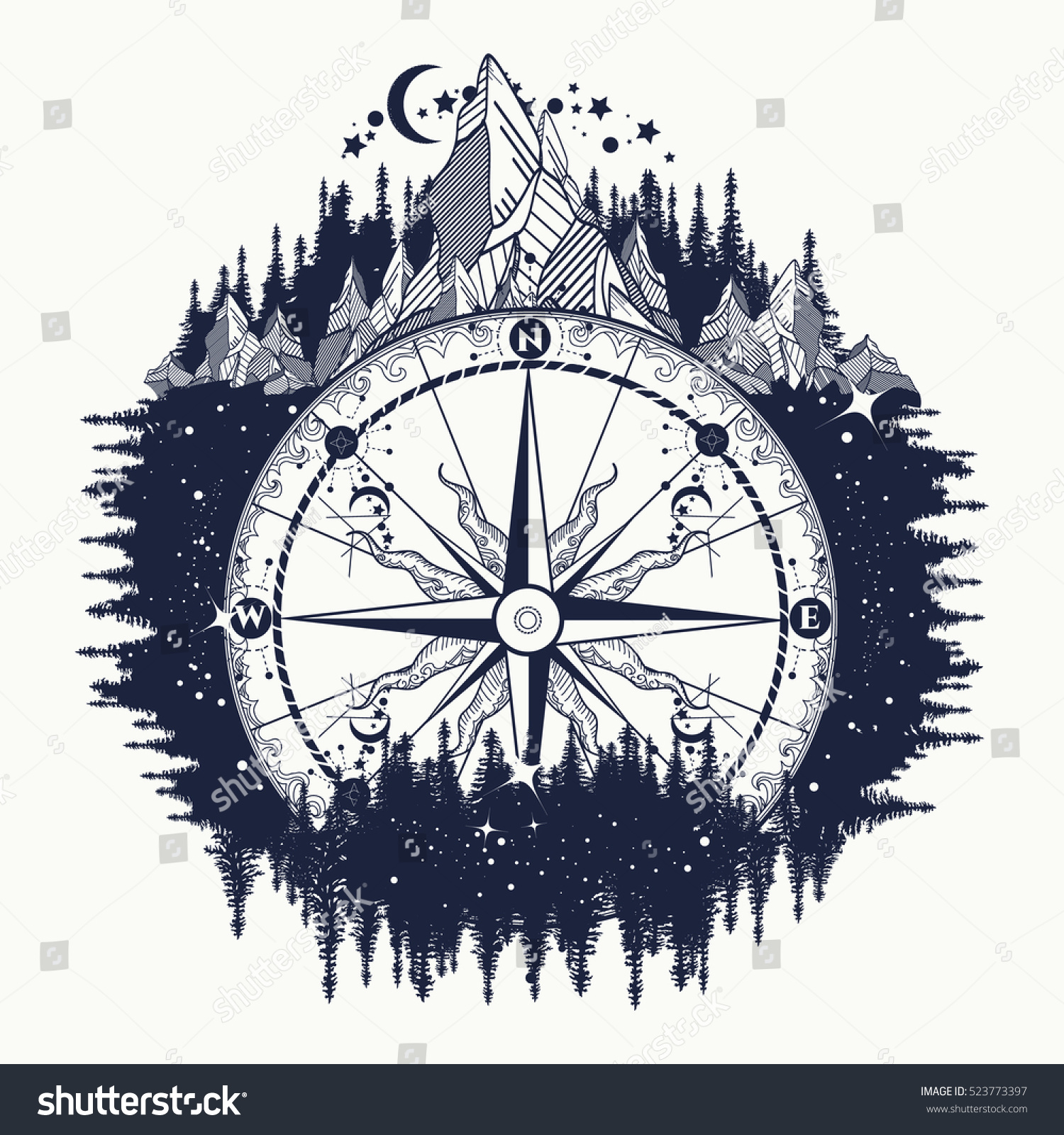 Free Free Mountain Compass Svg 870 SVG PNG EPS DXF File