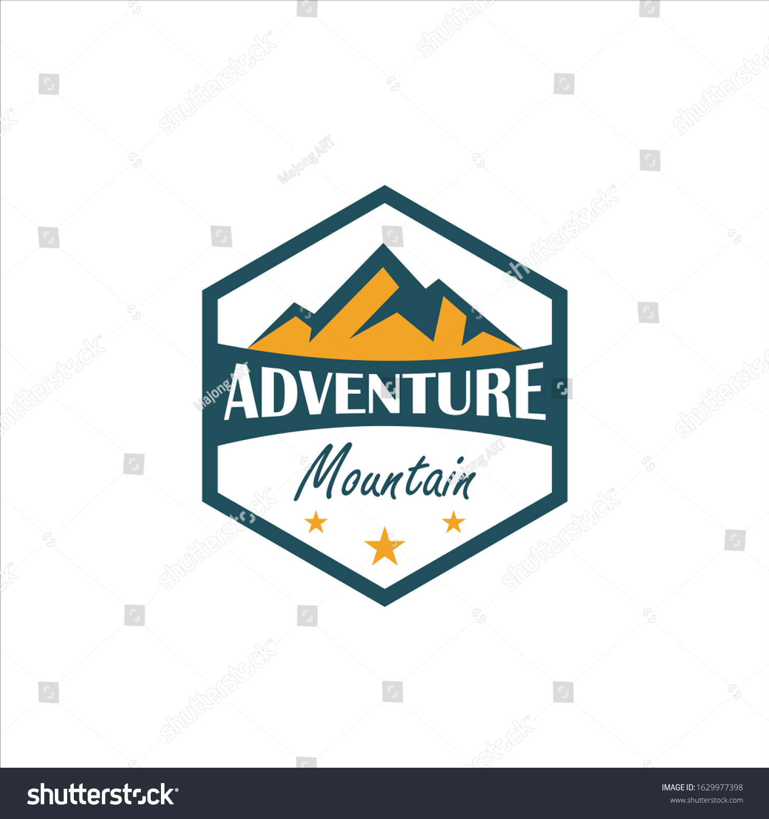 Mount Inspiration Vintage Badge Logo Sticker