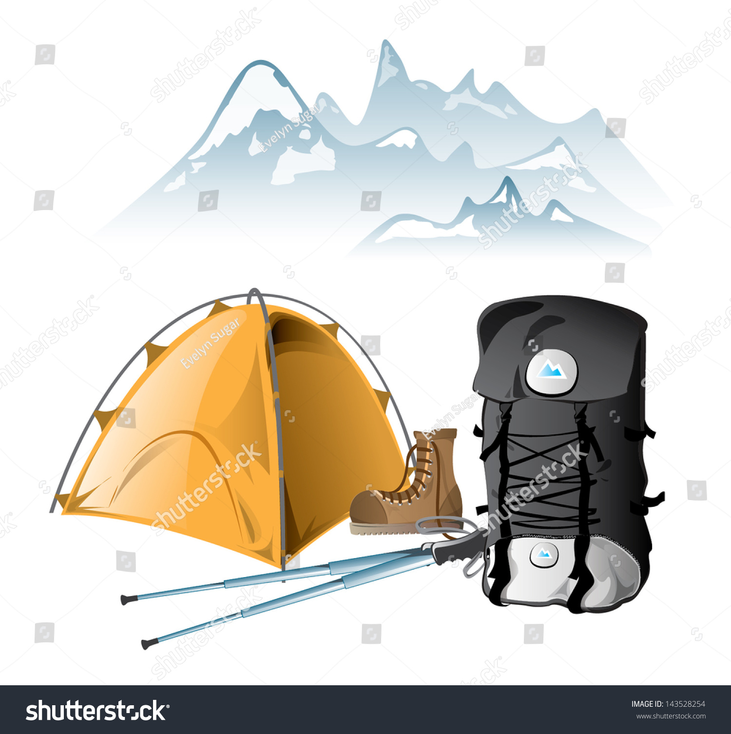 mountain walking equipment