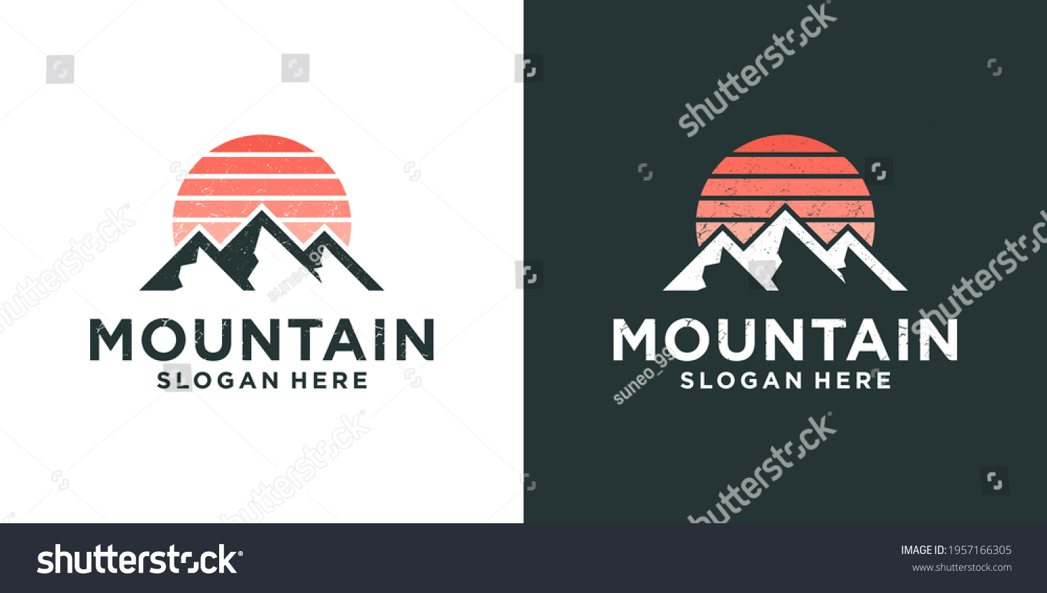 Mountain Expedition Adventure Logo Design Stock Vector (Royalty Free ...