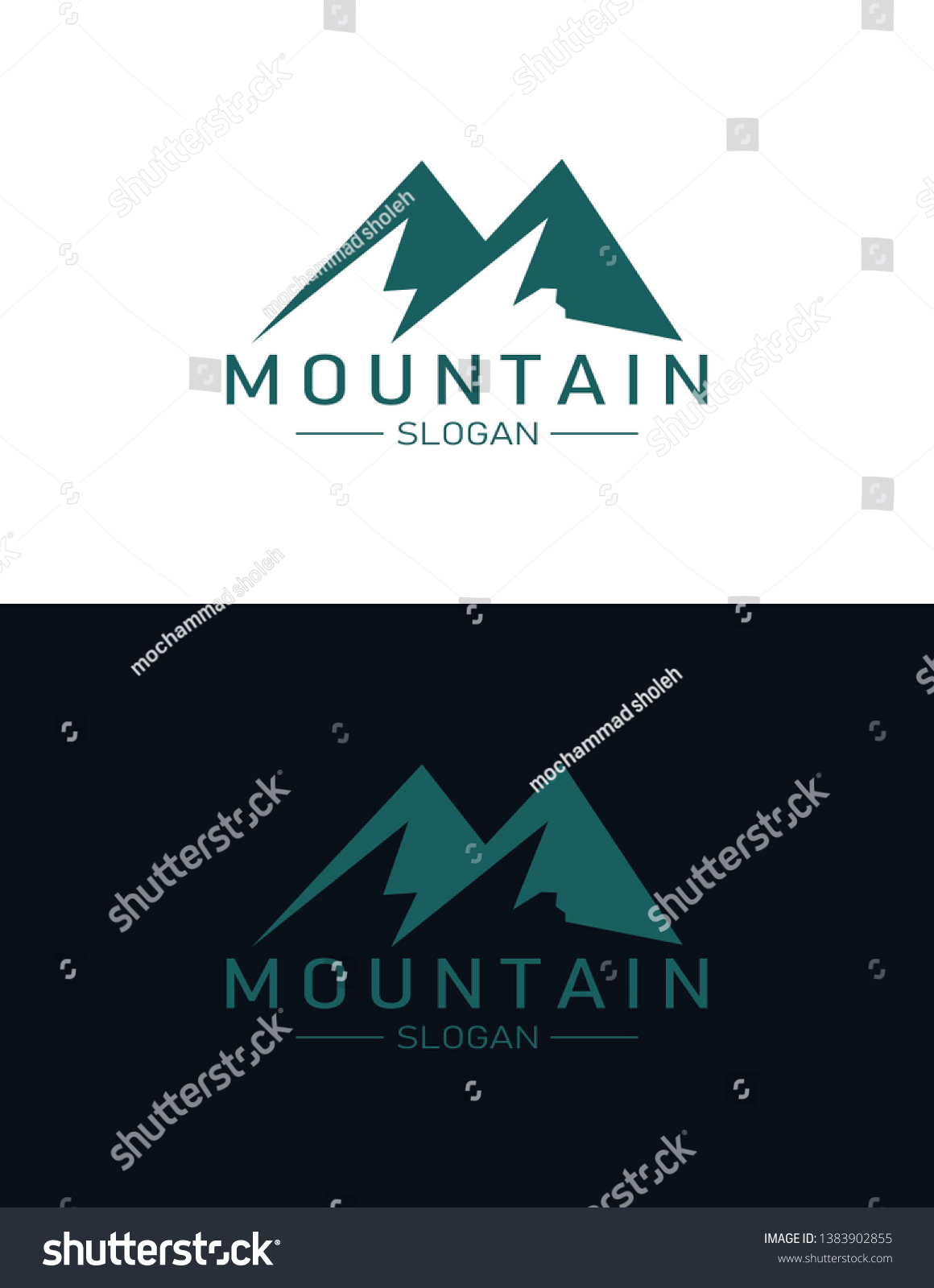 Mountain Logo Design Logo Simple Graphic Stock Vector Royalty Free