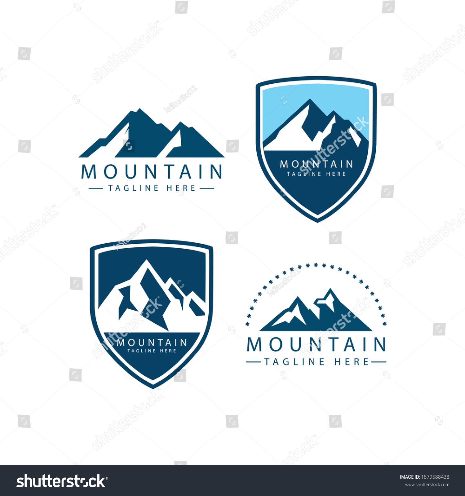 Mountains Rocks Peaks Vector Illustration Stock Vector (Royalty Free ...