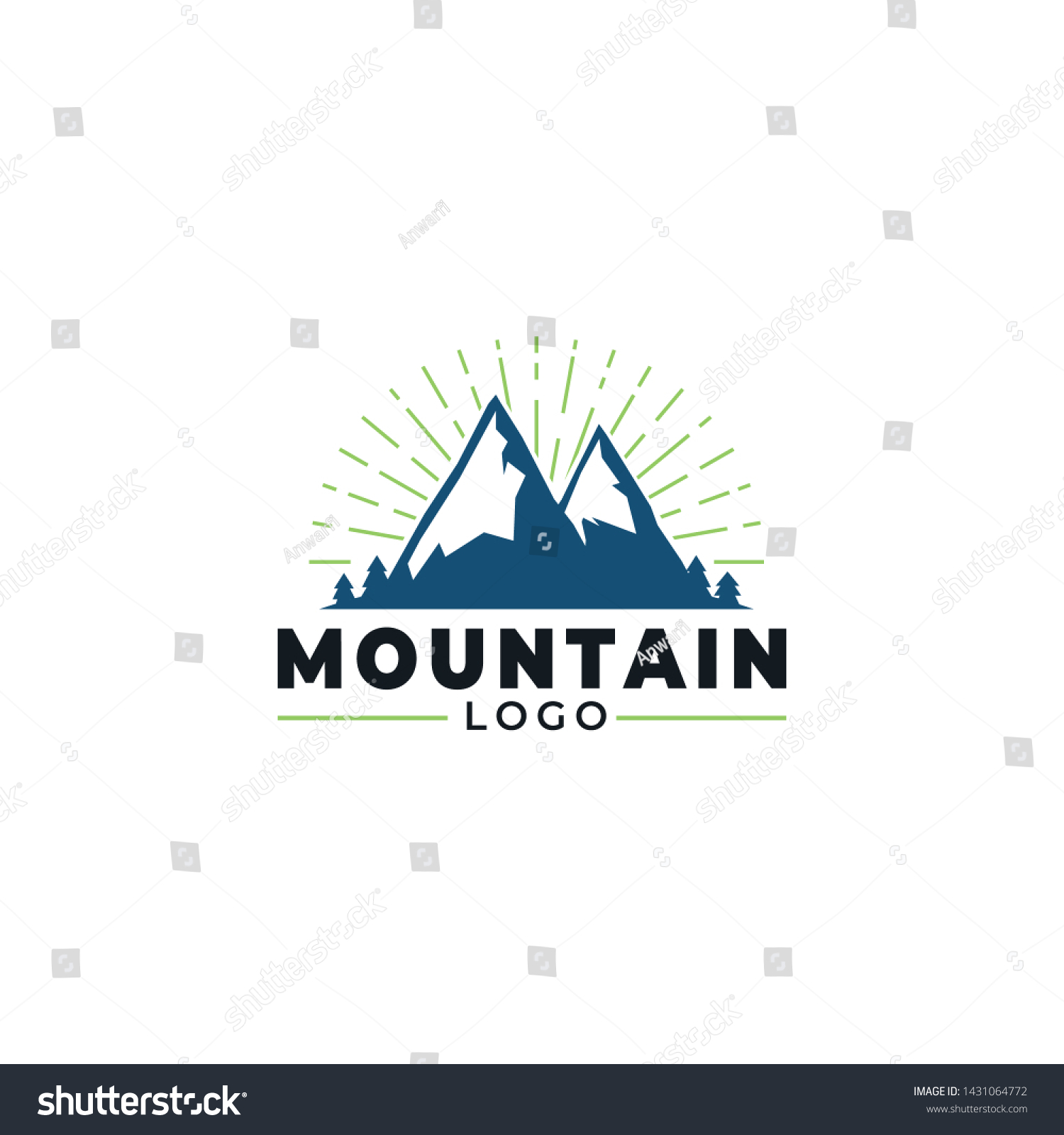 Mountan Logo Vector Design Inspiration Stock Vector (Royalty Free ...