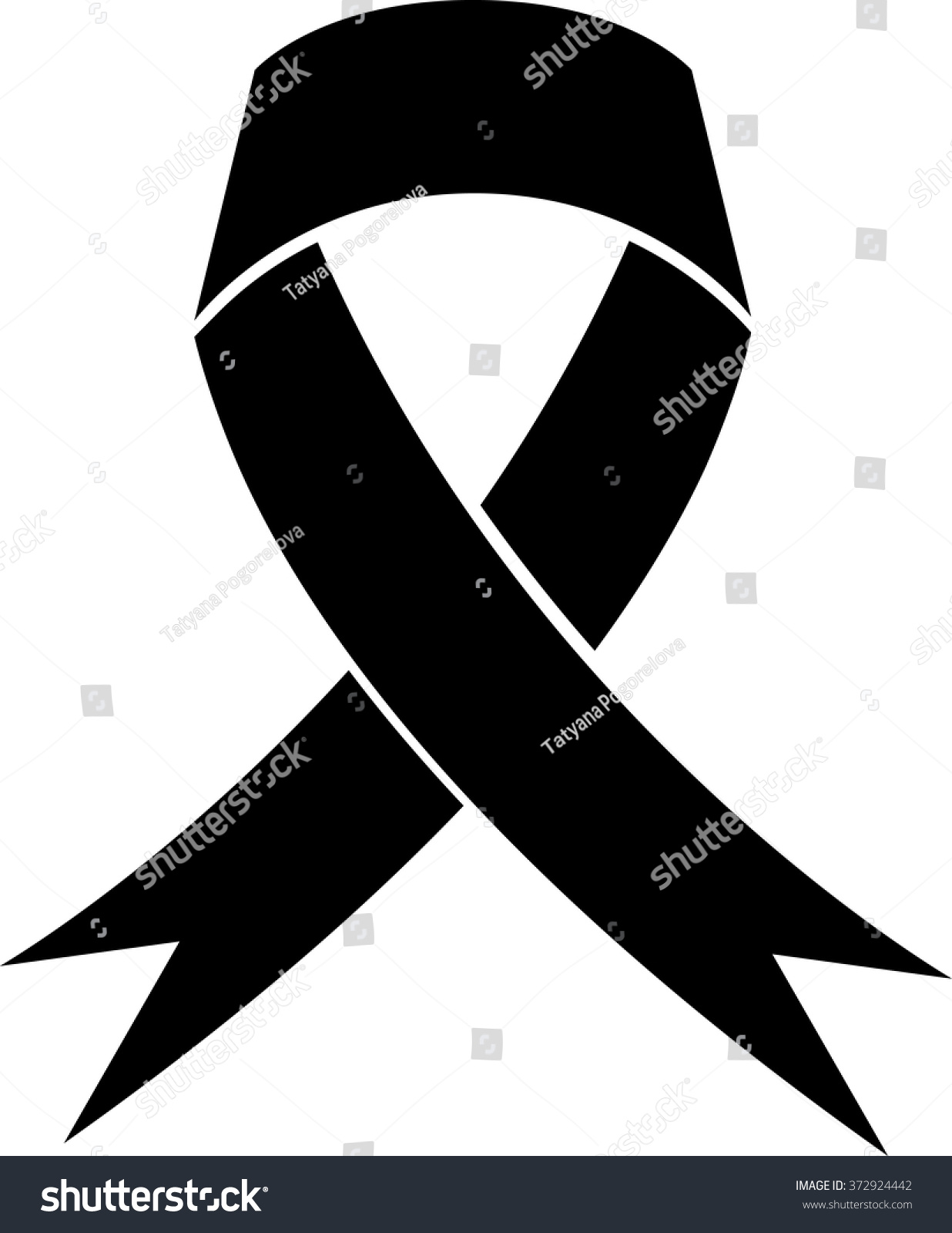 SVG of Mourning and Melanoma Support symbol - vector illustration. svg