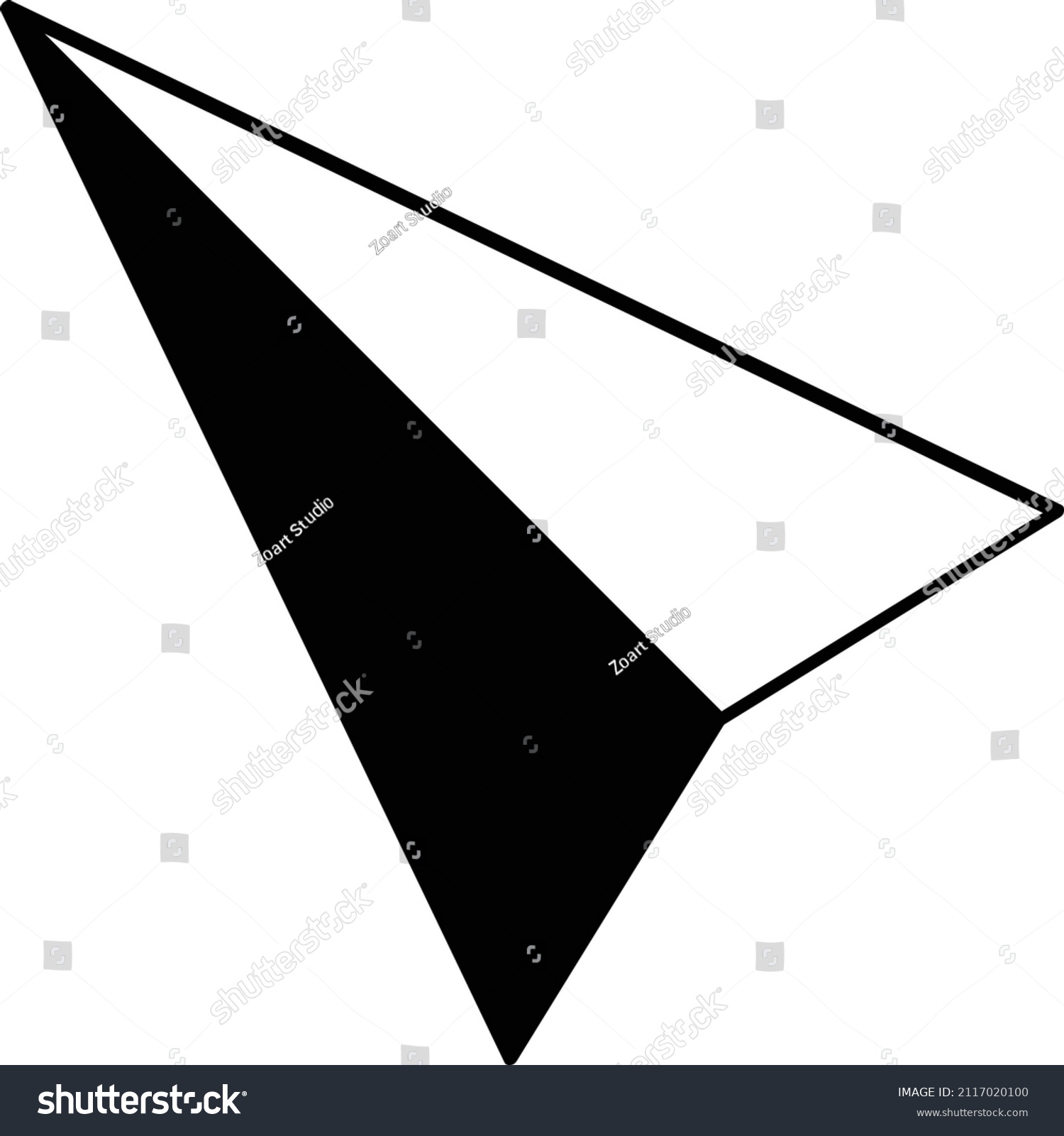 Mouse Cursor Vector Icon Black White Stock Vector (Royalty Free) 2117020100