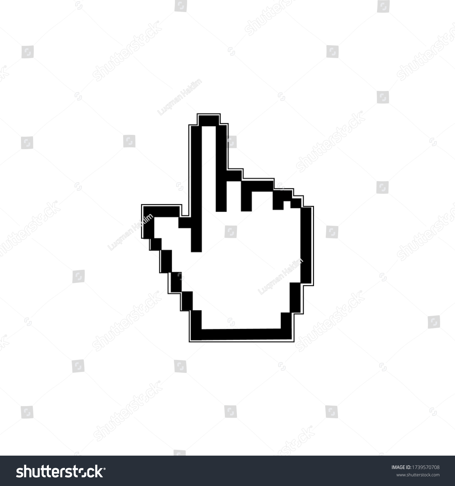 Mouse Cursor Vector Icon Eps 10 Stock Vector (Royalty Free) 1739570708