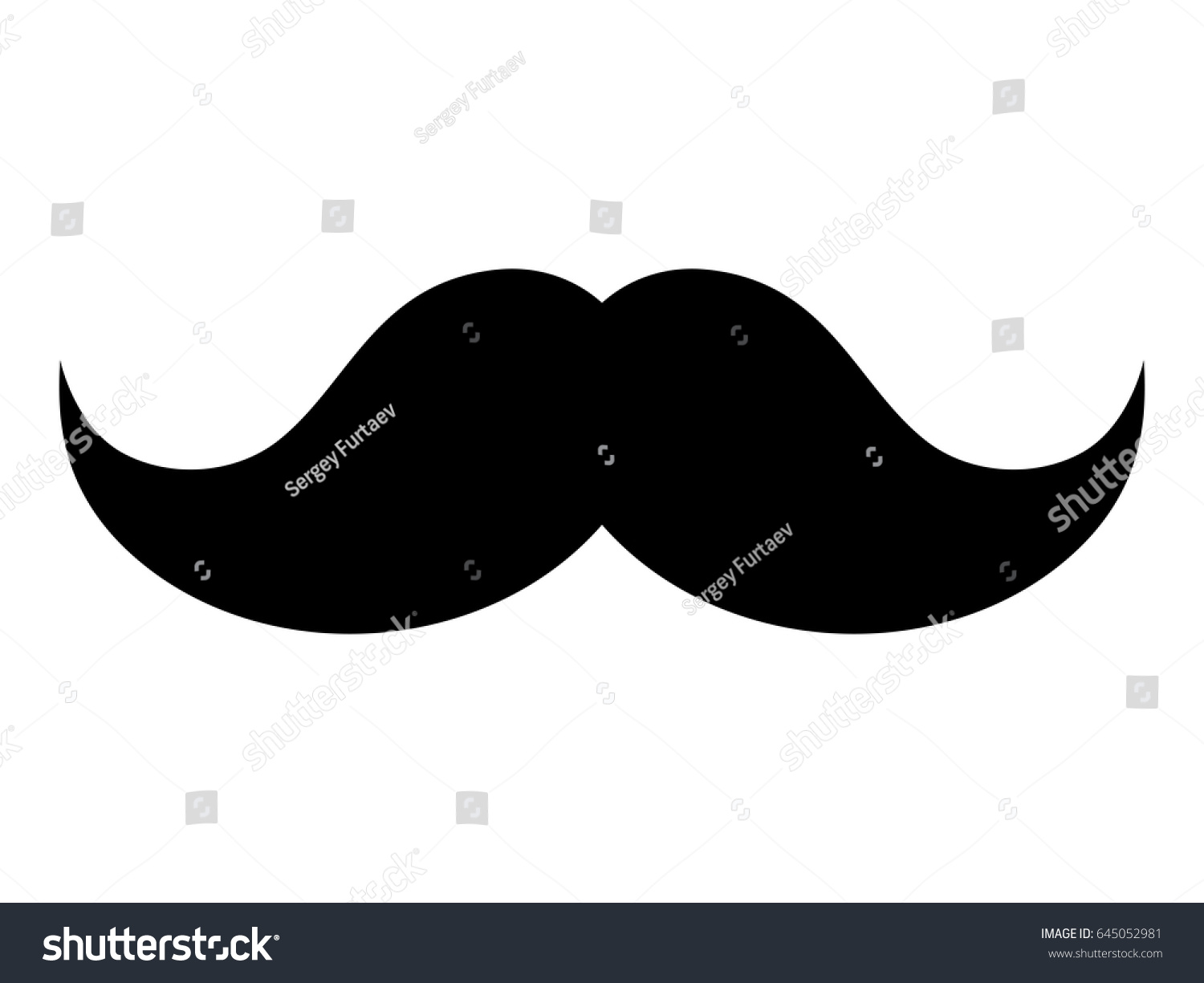 Moustache Icon Stock Vector (Royalty Free) 645052981 - Shutterstock