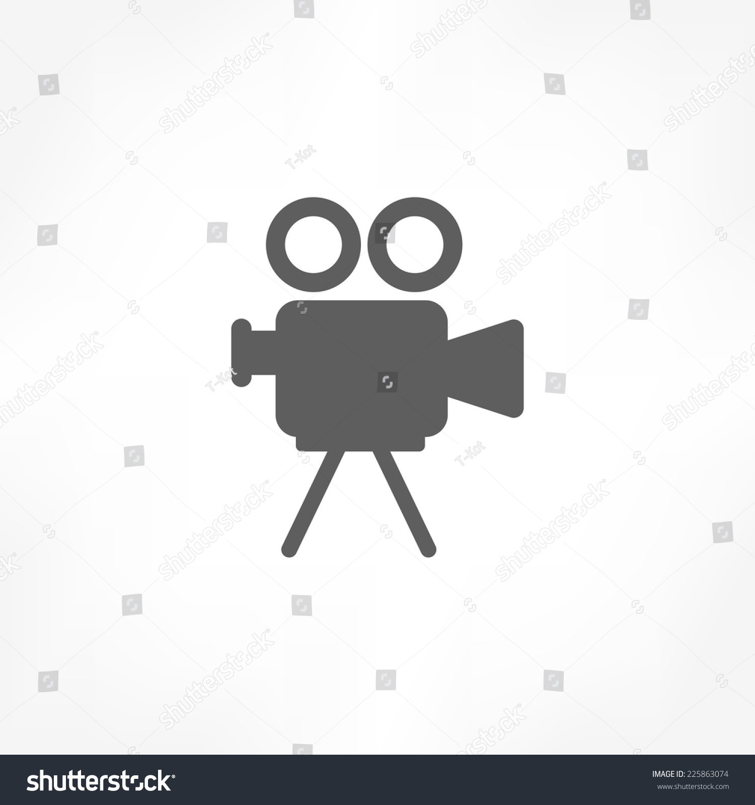 Movie Camera Icon 스톡 벡터(사용료 없음) 225863074 - Shutterstock