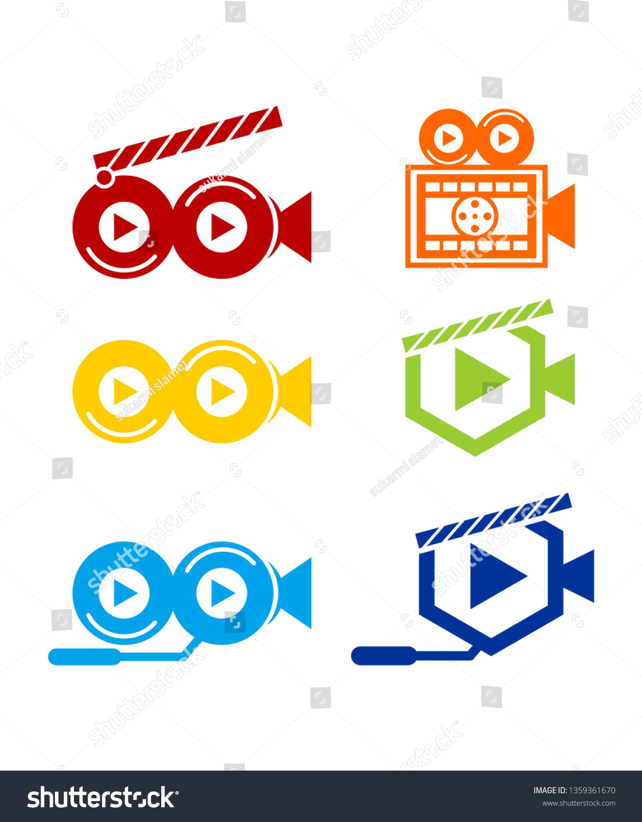 Movie Logocamera Logo Cinema Logo Vector Stock Vector (Royalty Free ...