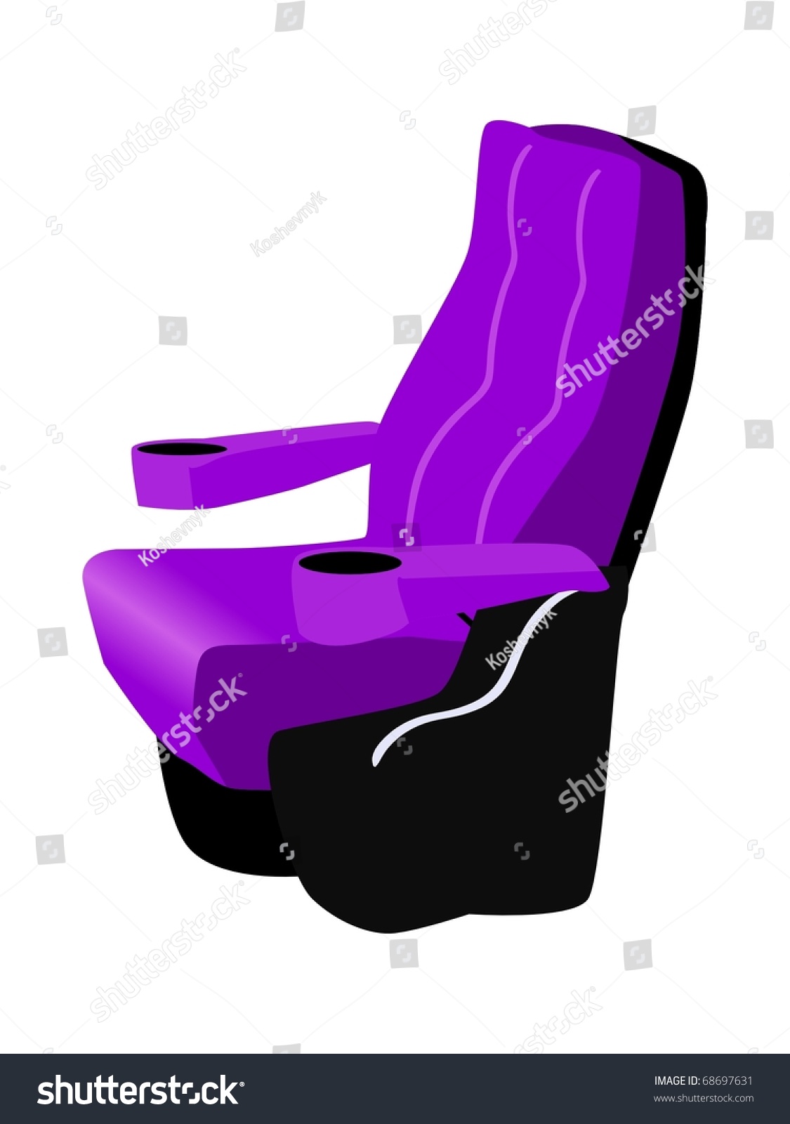 Movie Seat Vector Stock Vector (Royalty Free) 68697631 | Shutterstock