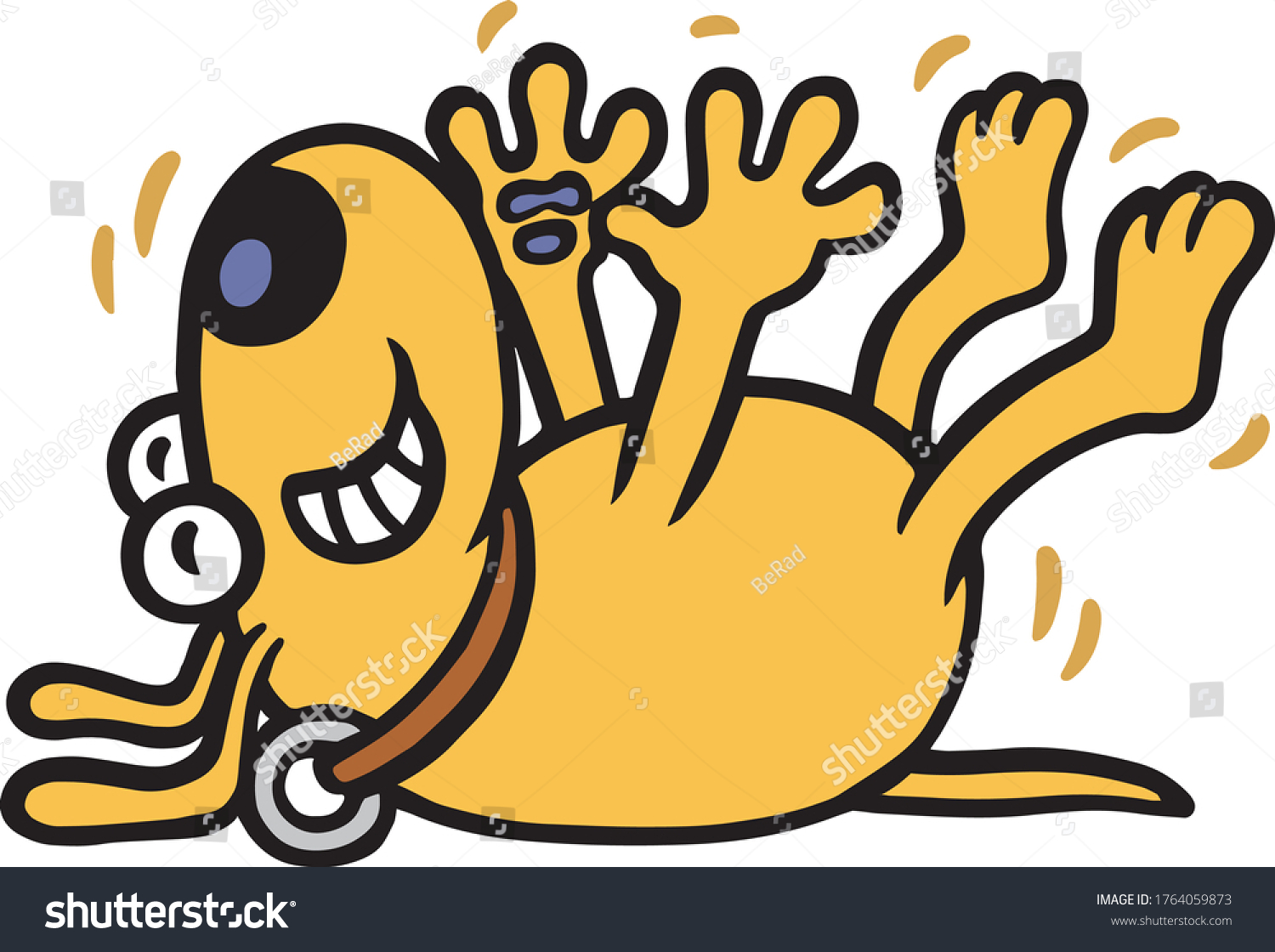 Mr Dog Vector Illustrator Character Stock Vector Royalty Free 1764059873