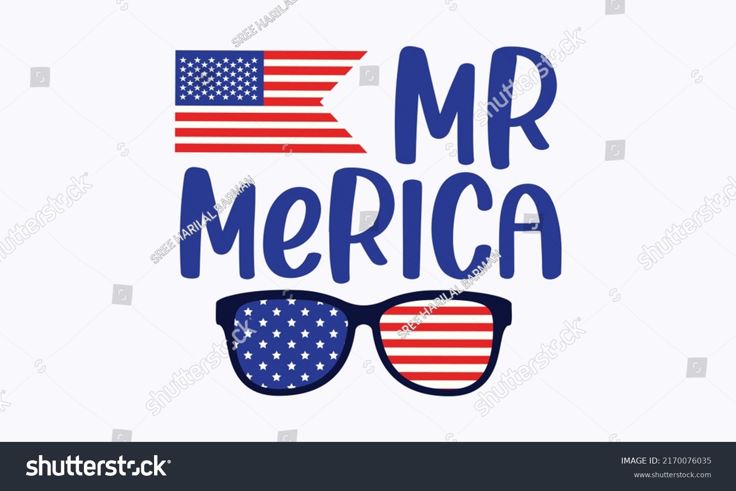 SVG of mr merica -  4th of July fireworks svg for design shirt and scrapbooking. Good for advertising, poster, announcement, invitation, Templet svg