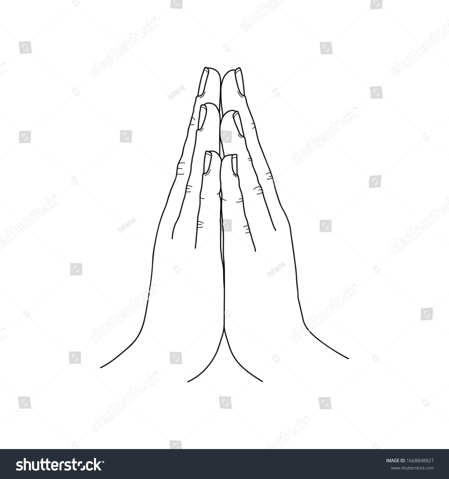 Namaste drawing Images, Stock Photos & Vectors Shutterstock