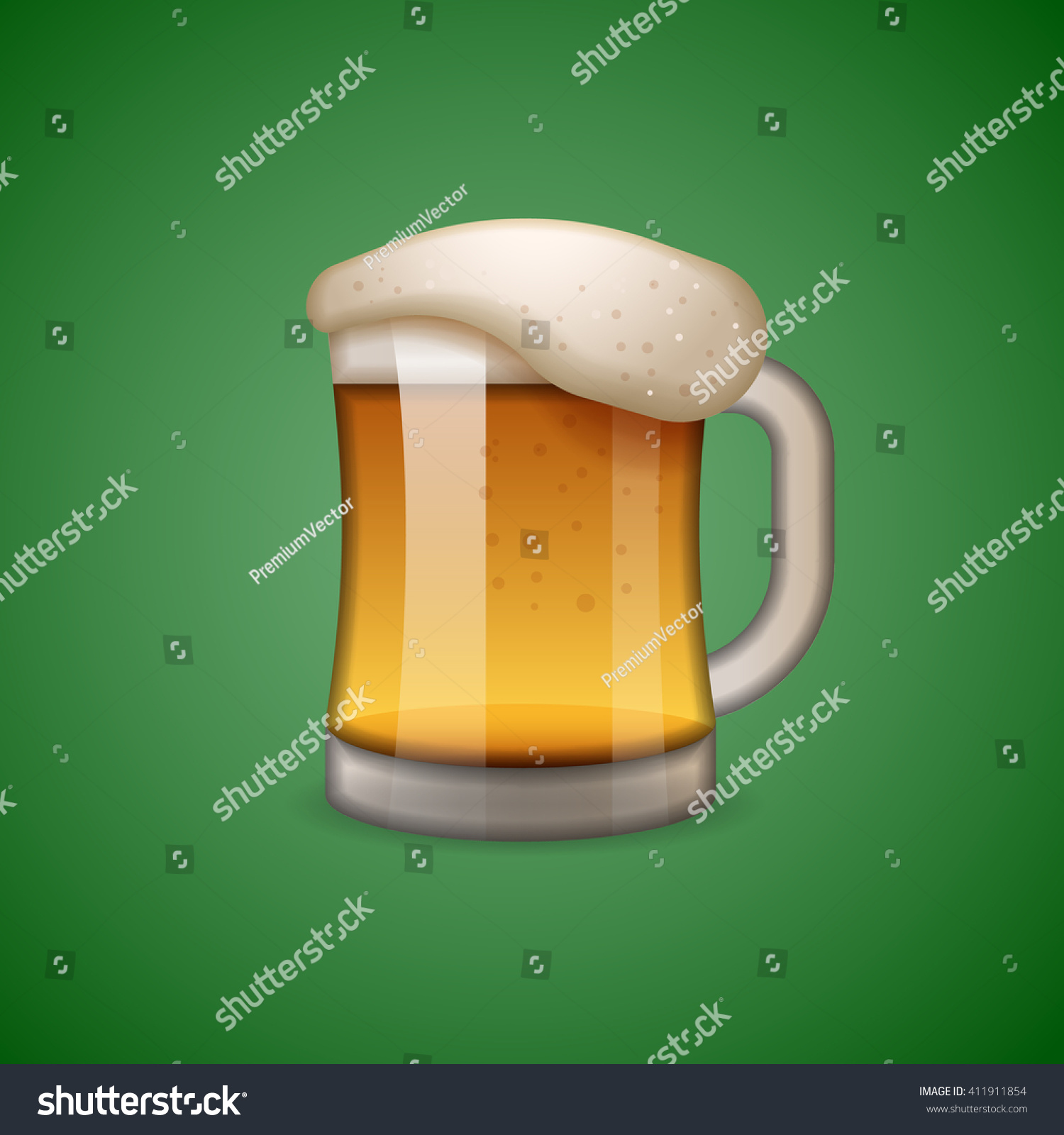 Mug Beer Icon Emoticon Emoji Vector Stock Vector (Royalty Free) 411911854