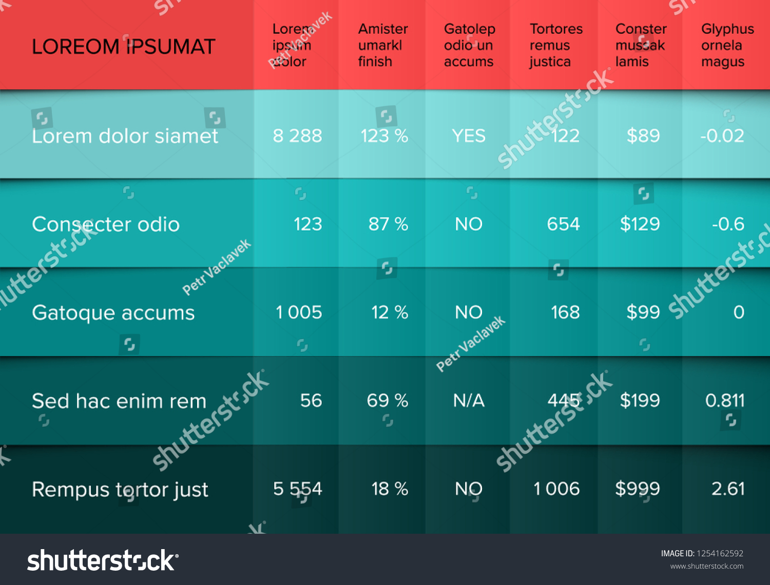 multipurpose-table-layout-template-nice-folded-vetor-stock-livre-de