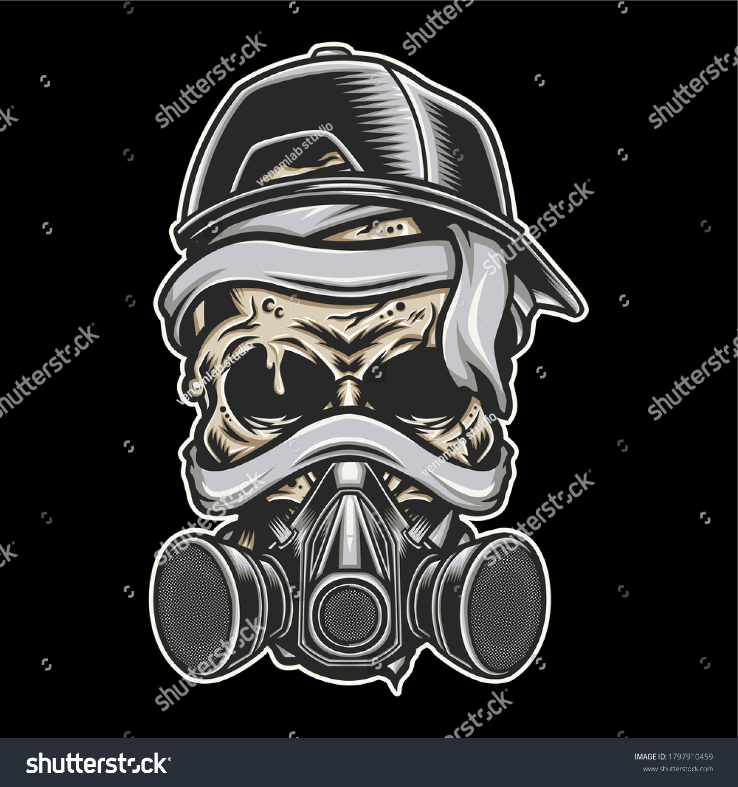 Mummy Graffiti Vector Illustration Stock Vector (Royalty Free) 1797910459