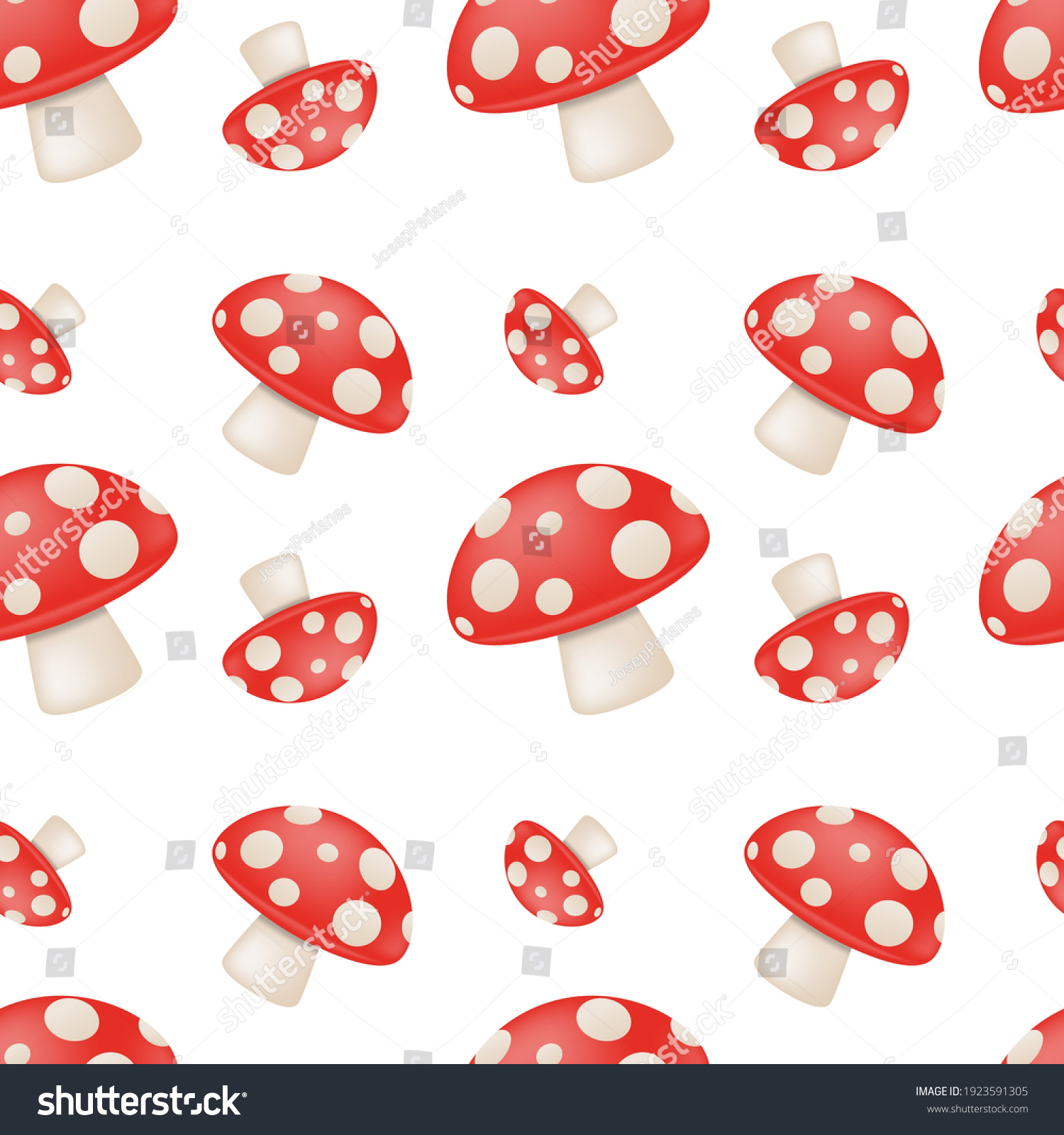 Mushroom Emoji Pattern Icon Fungus Forest Stock Vector (Royalty Free ...