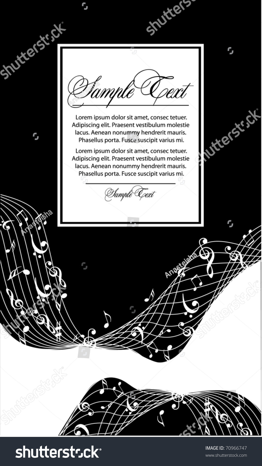 Music Abstract Background Stock Vector (Royalty Free) 70966747