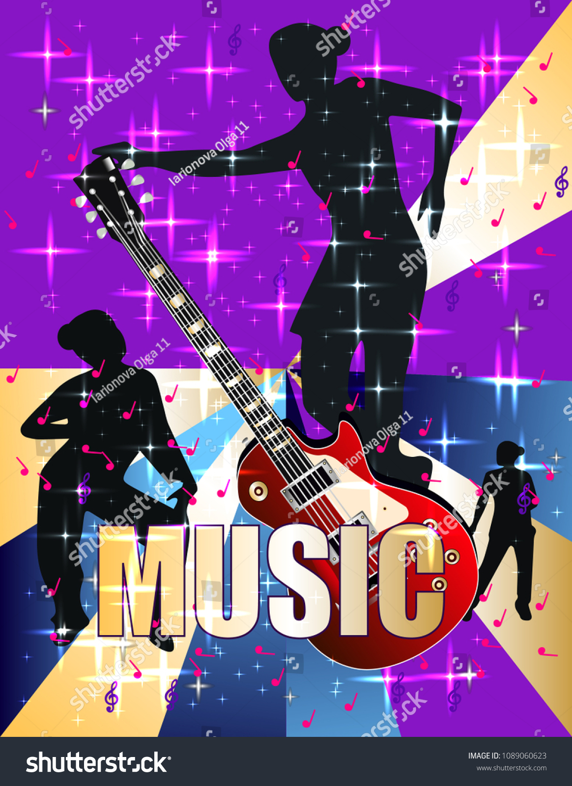 Music Banner Dancing Stock Vector (Royalty Free) 1089060623 | Shutterstock