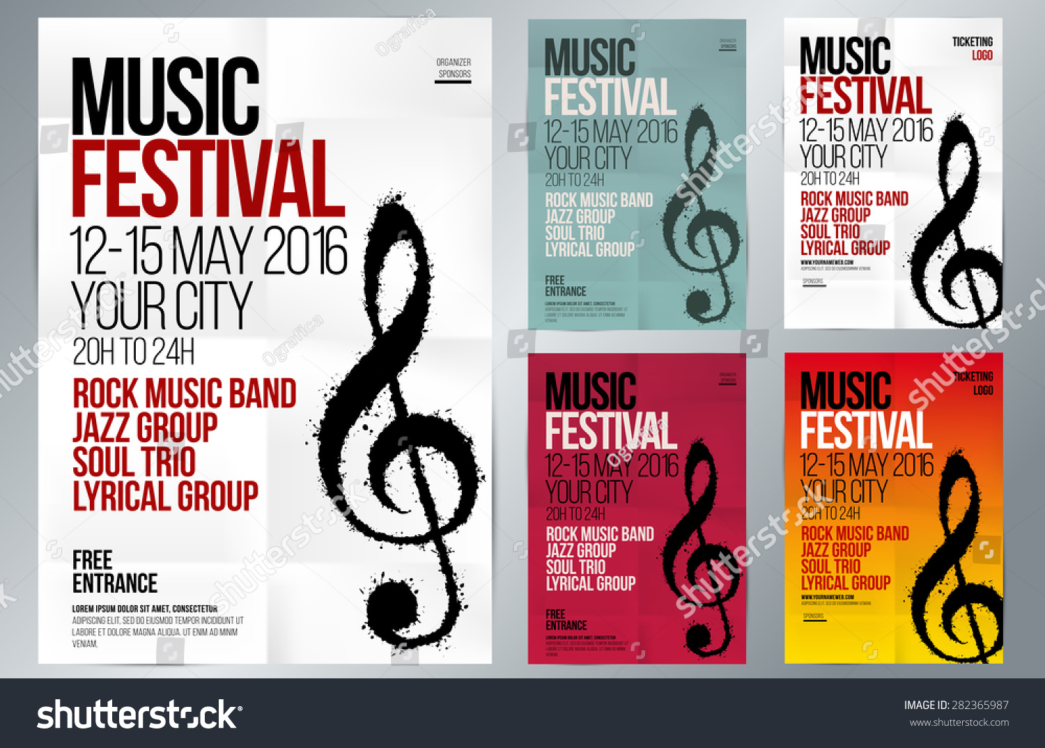 summer rock #concerts #invitation #poster #event #rock ...