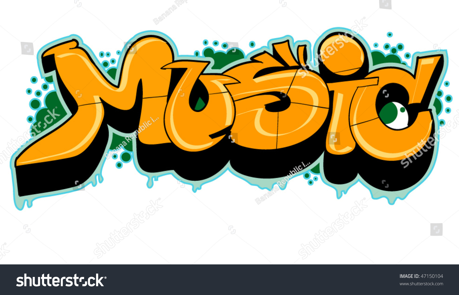 Stock Vektor Music Graffiti Bez Autorskych Poplatku 47150104