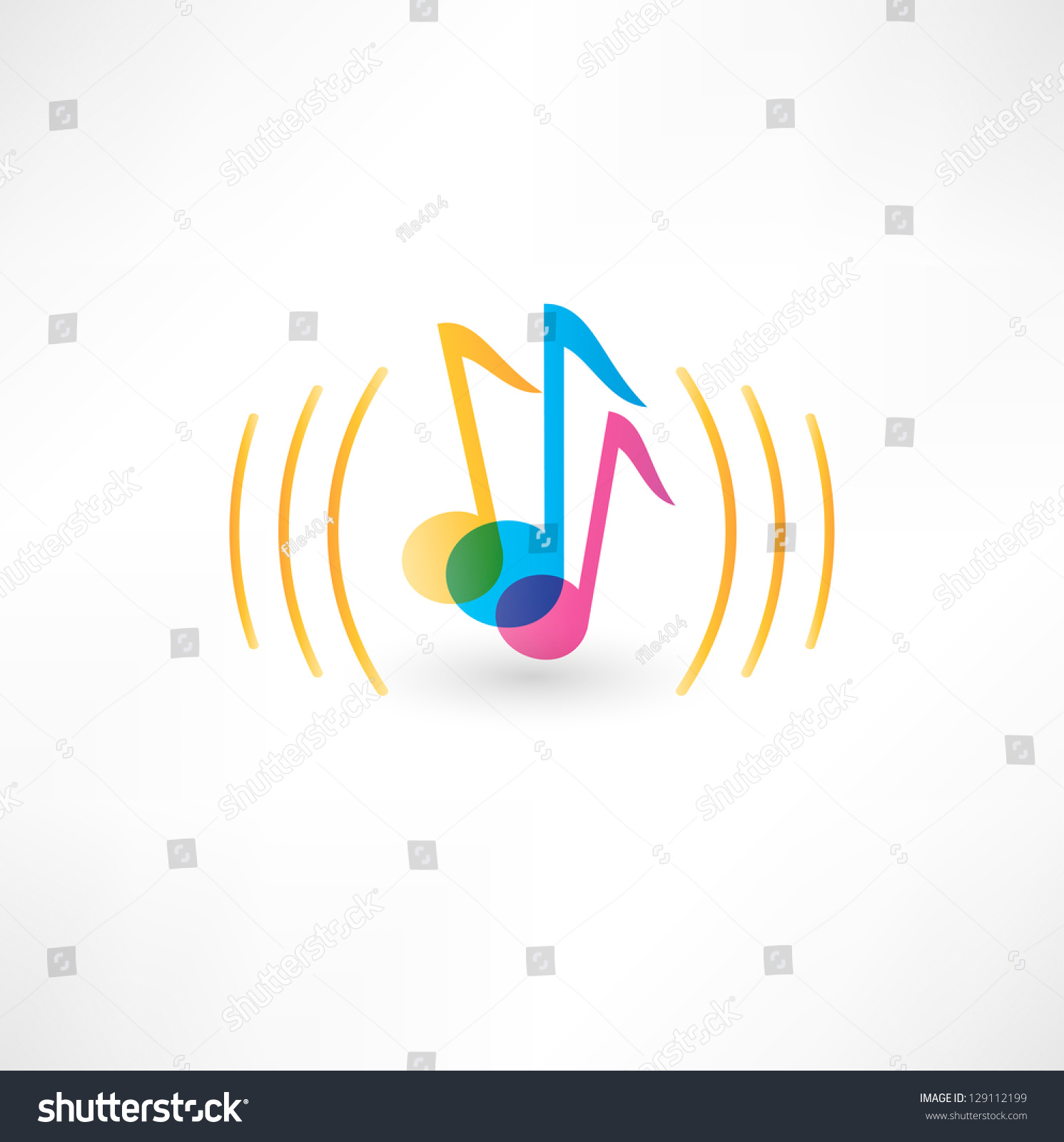 Music Icon Stock Vector (Royalty Free) 129112199