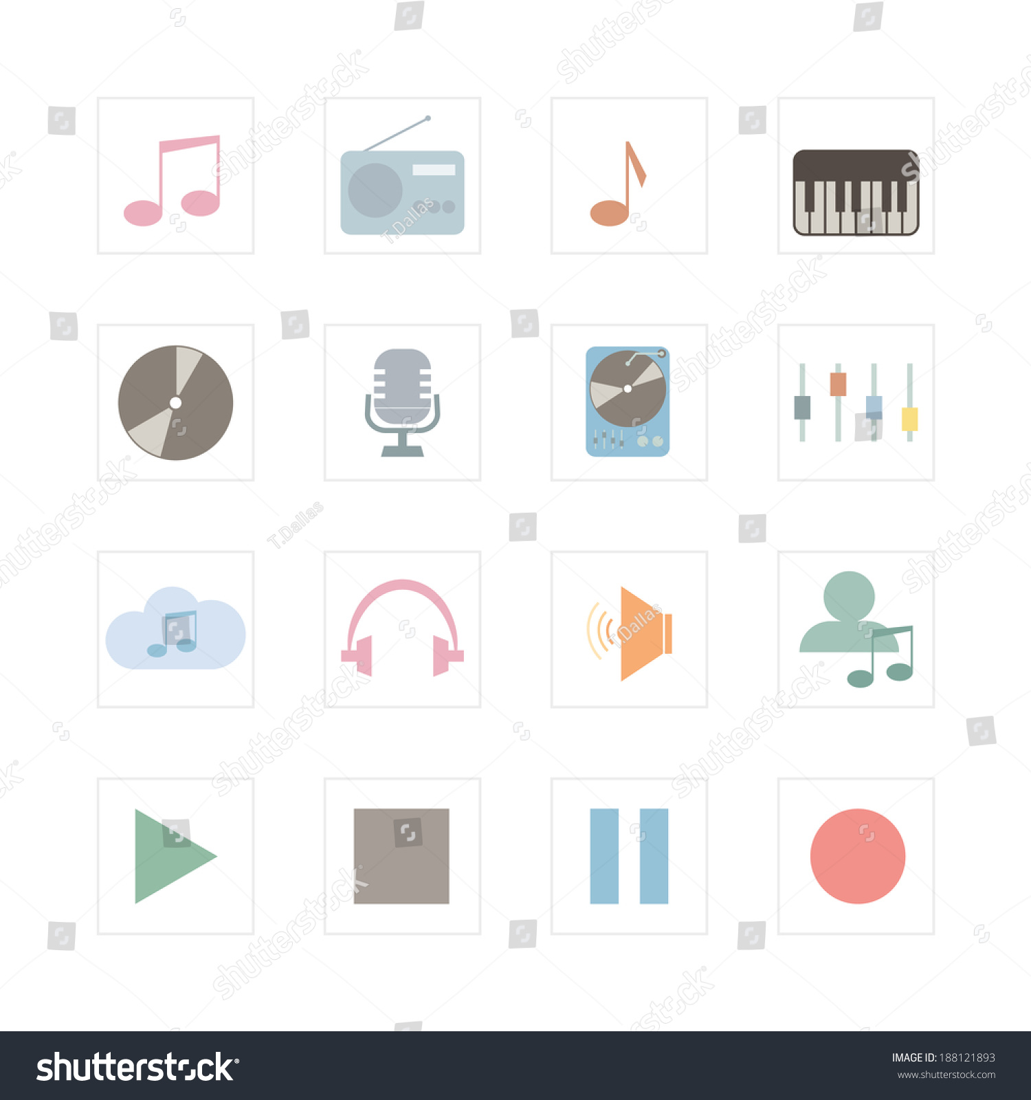 music icon set designed illustration infographics stock vector music icon set designed illustration infographics stock vector, Presentation templates