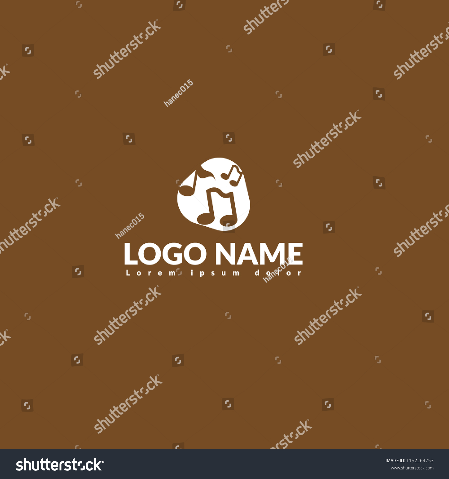 Music Logo Concept Stock Vector Royalty Free