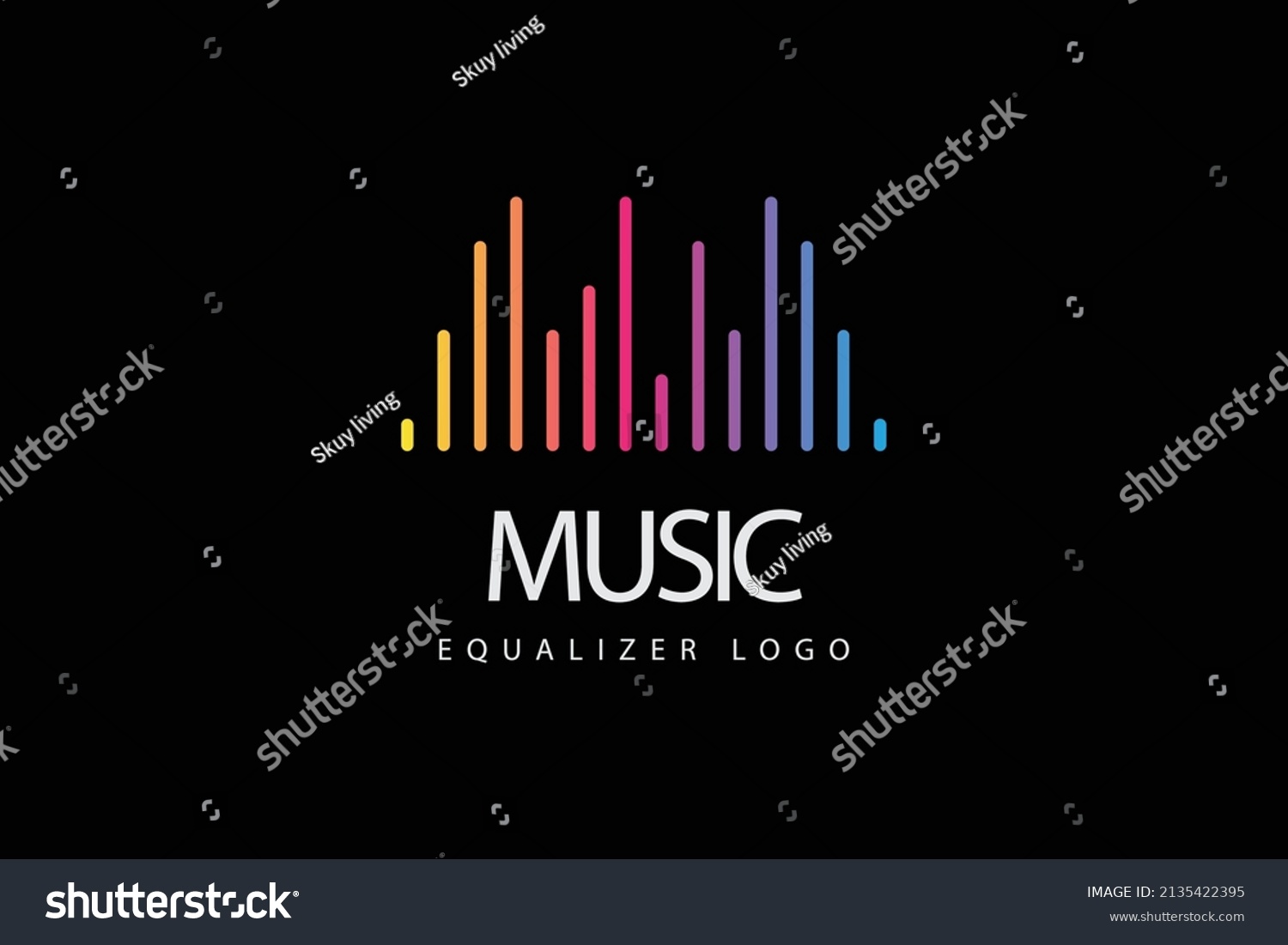 Music Logo Concept Sound Wave Audio Stock Vector (Royalty Free ...