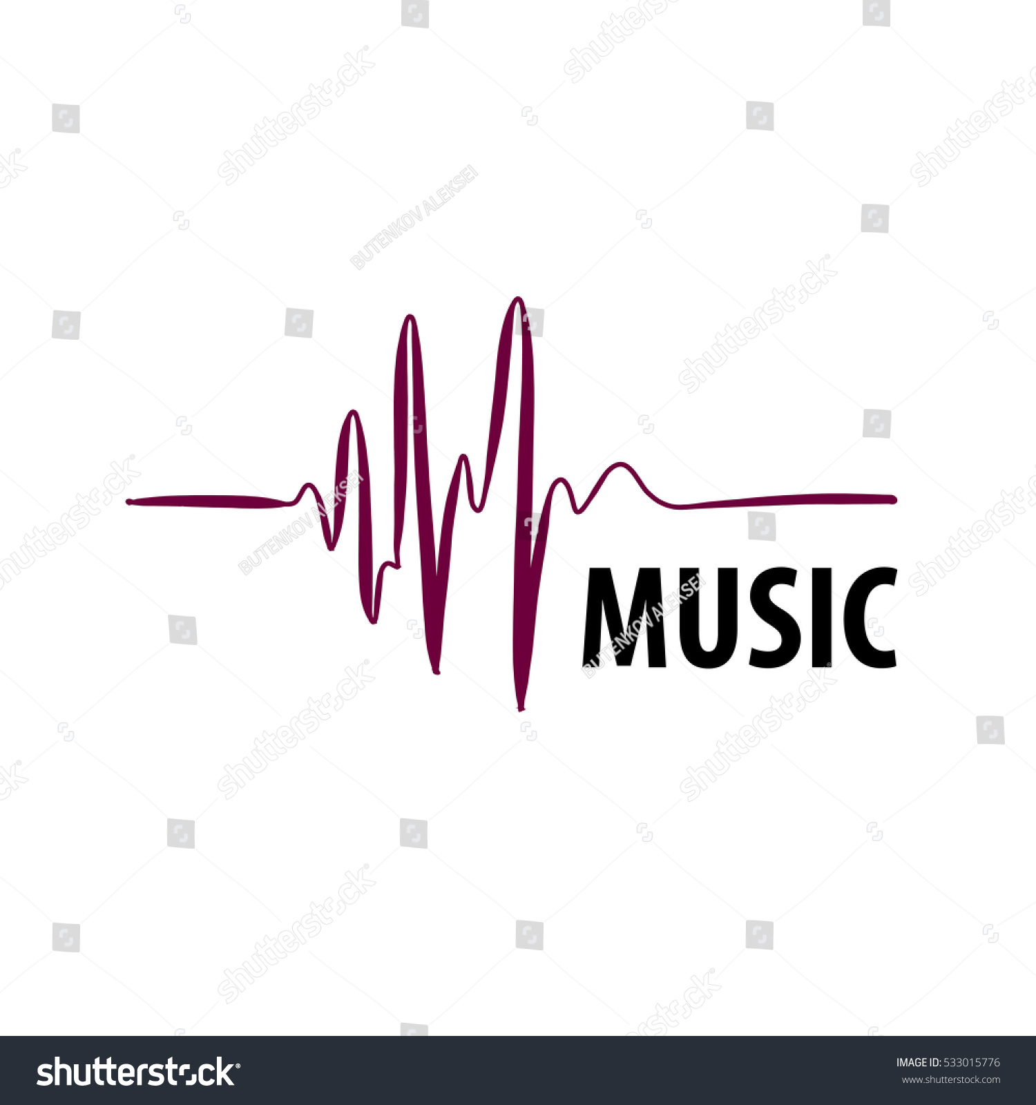 Music Logo Vector Stock Vector 533015776 - Shutterstock