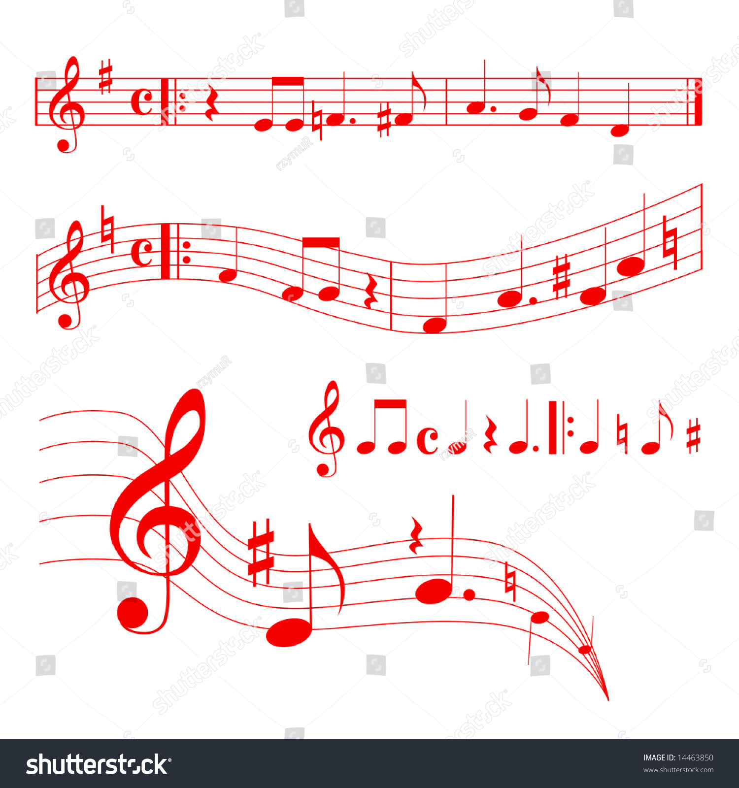 Music Sheet Stock Vector Illustration 14463850 : Shutterstock