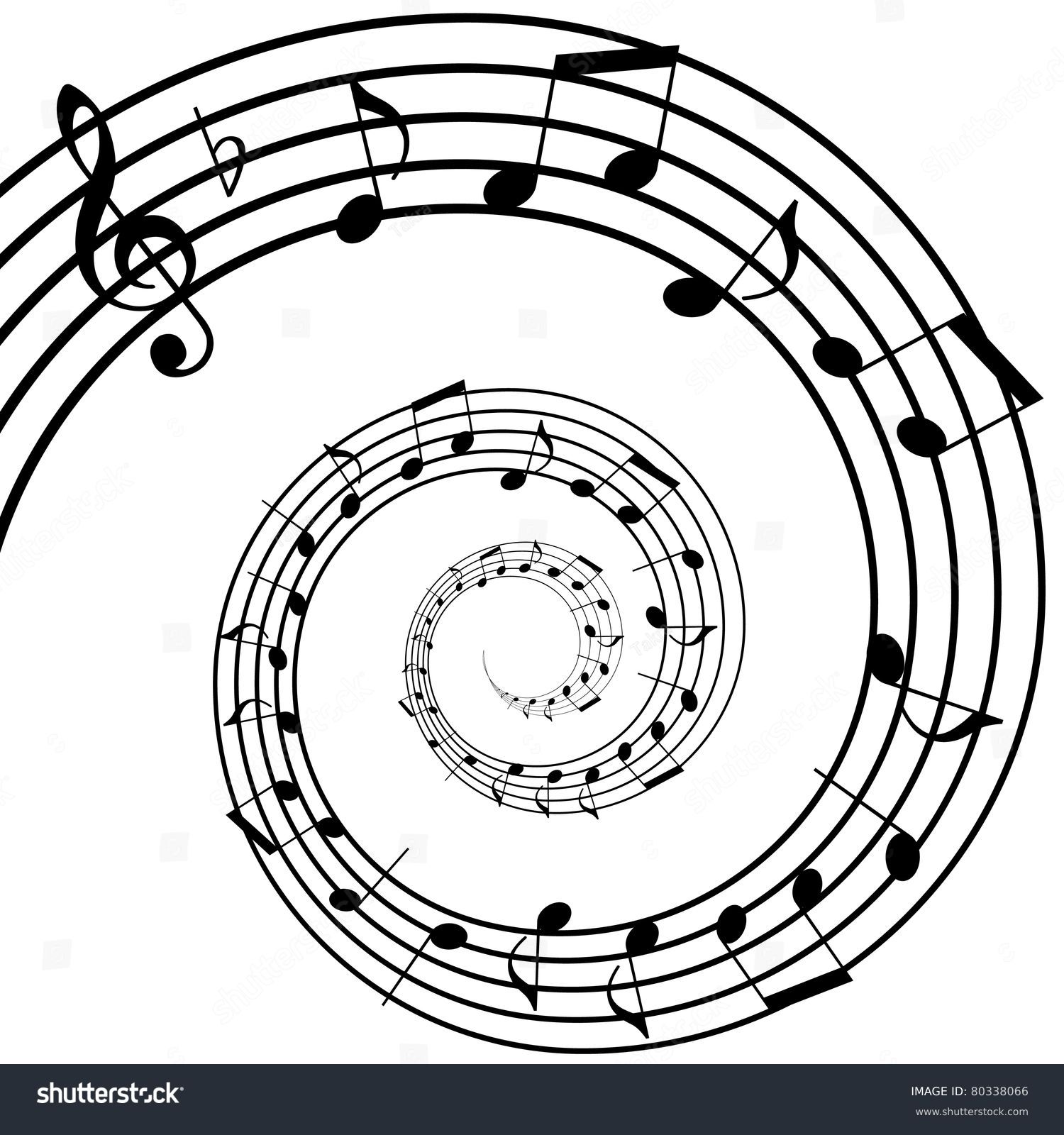 1,641 Spiral music notes Images, Stock Photos & Vectors | Shutterstock