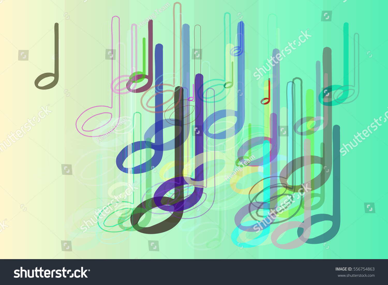 Musical Note Template Design Stock Vector (Royalty Free) 556754863