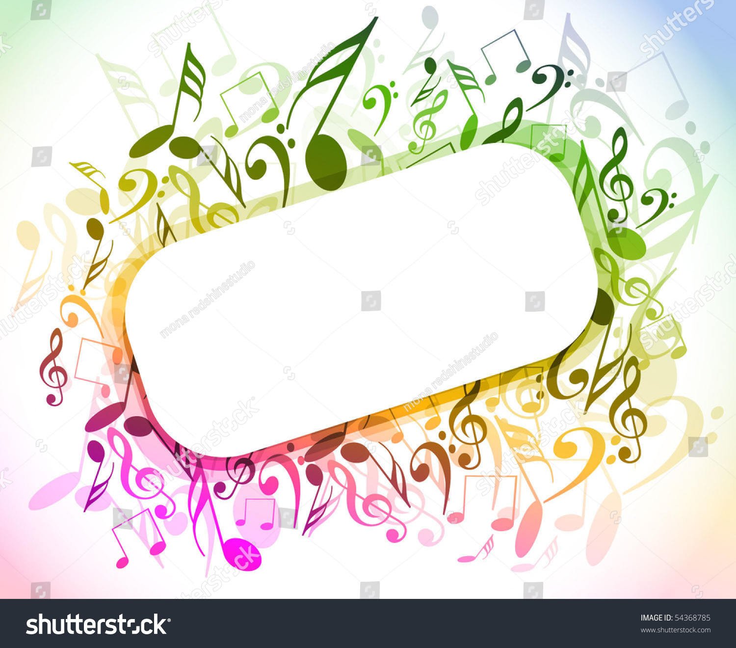 Musical Theme Background With Sample Text,Vector Illustration ...