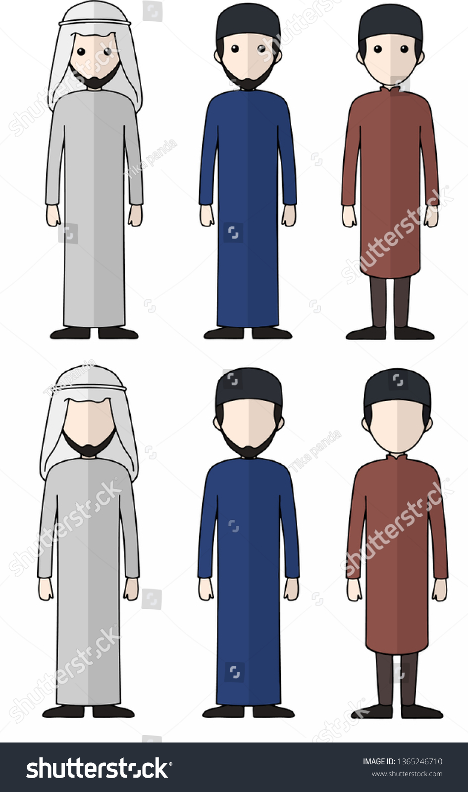 Muslim Islamic Vector Stock Vector (Royalty Free) 1365246710 | Shutterstock