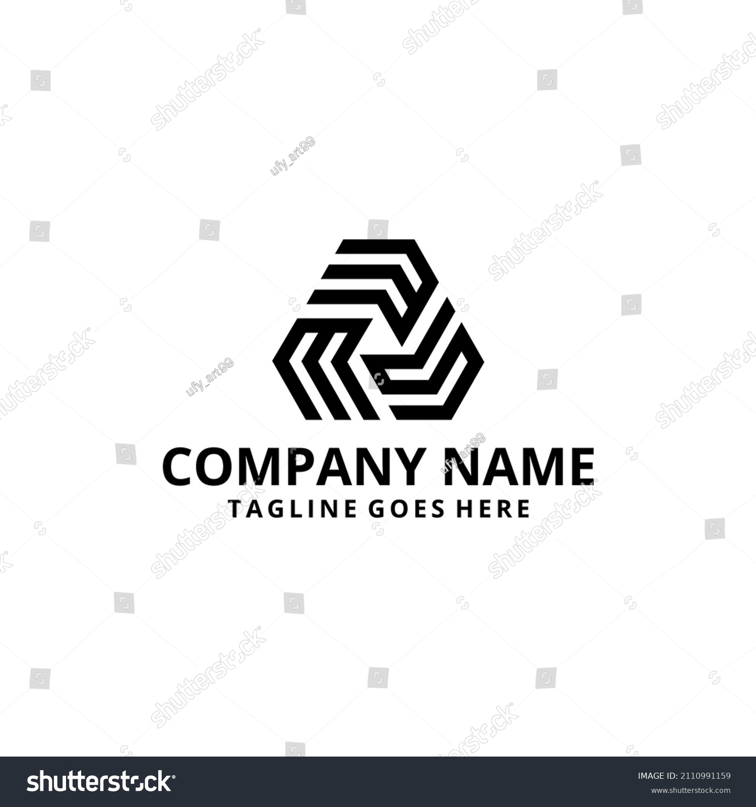 Mws Triangle Initial Logo Template Design Stock Vector (Royalty Free ...